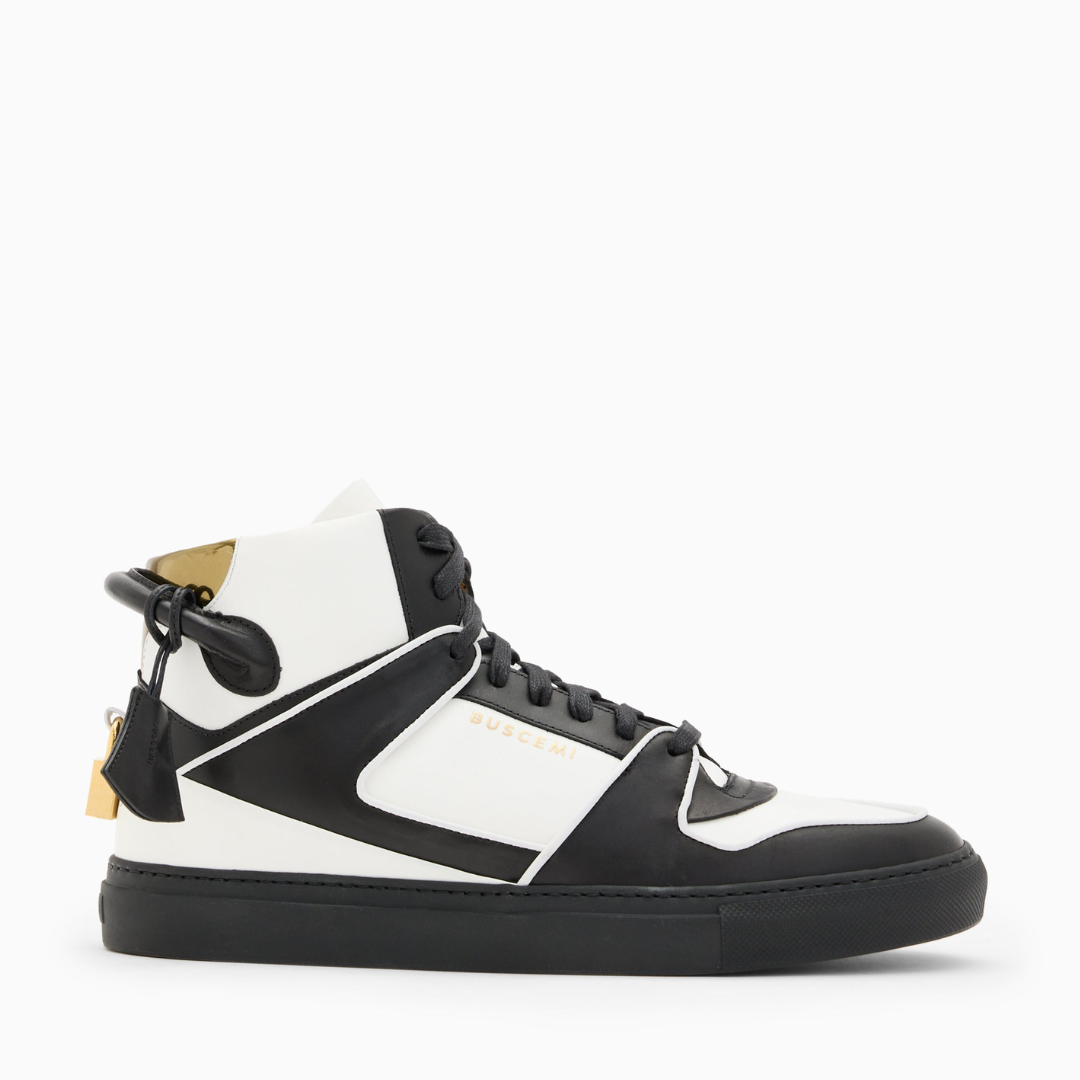 BUSCEMI-MEN'S-BUSCEMI 110MM HIGH TOP LEATHER SNEAKER-Handmade in Italy from the finest Italian leathers and materials.