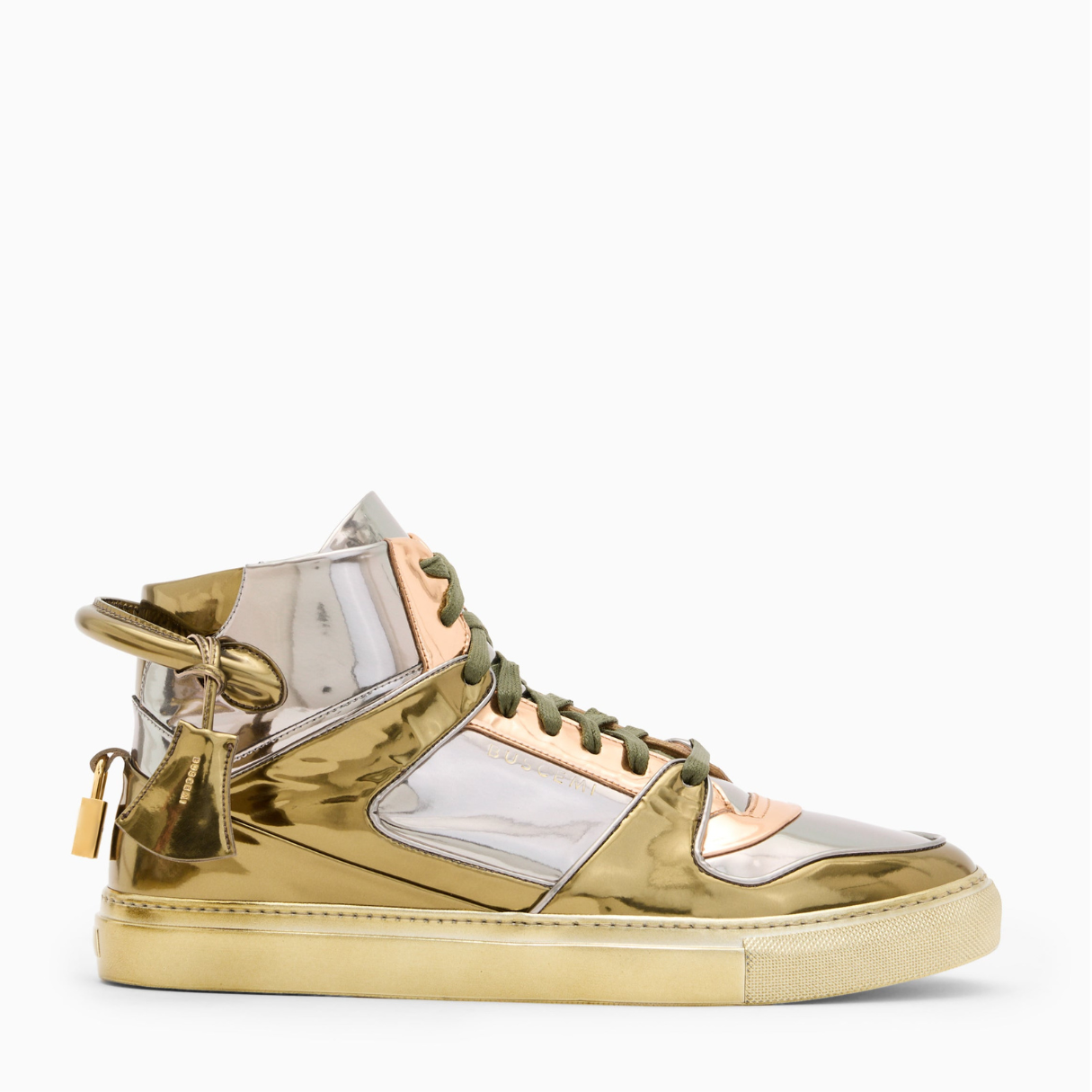 BUSCEMI-MEN'S-BUSCEMI 110MM HIGH TOP LEATHER SNEAKER-Handmade in Italy from the finest Italian leathers and materials.