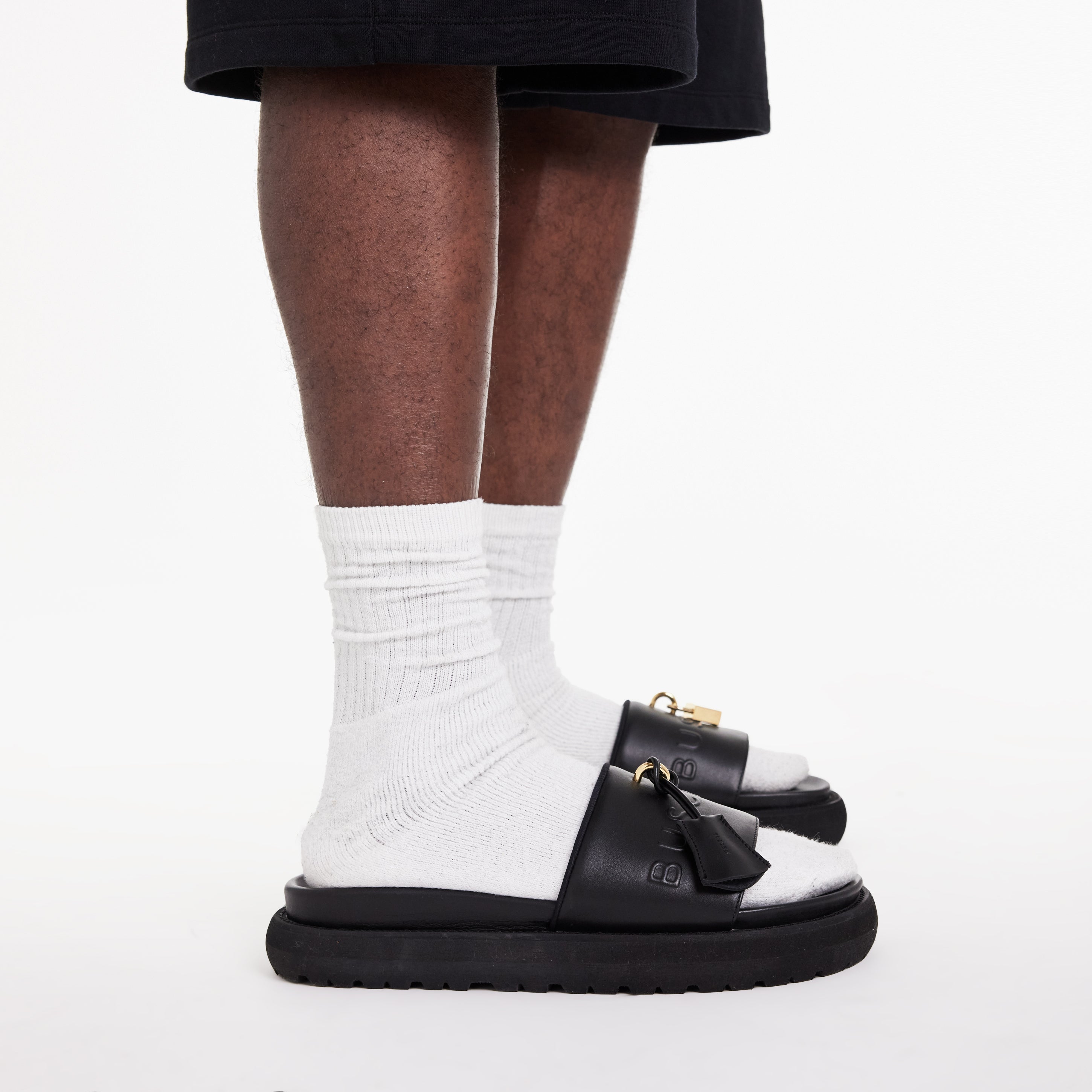 BUSCEMI-MEN'S-BUSCEMI ORION LEATHER SLIDE-Handmade in Italy from the finest Italian leathers and materials.