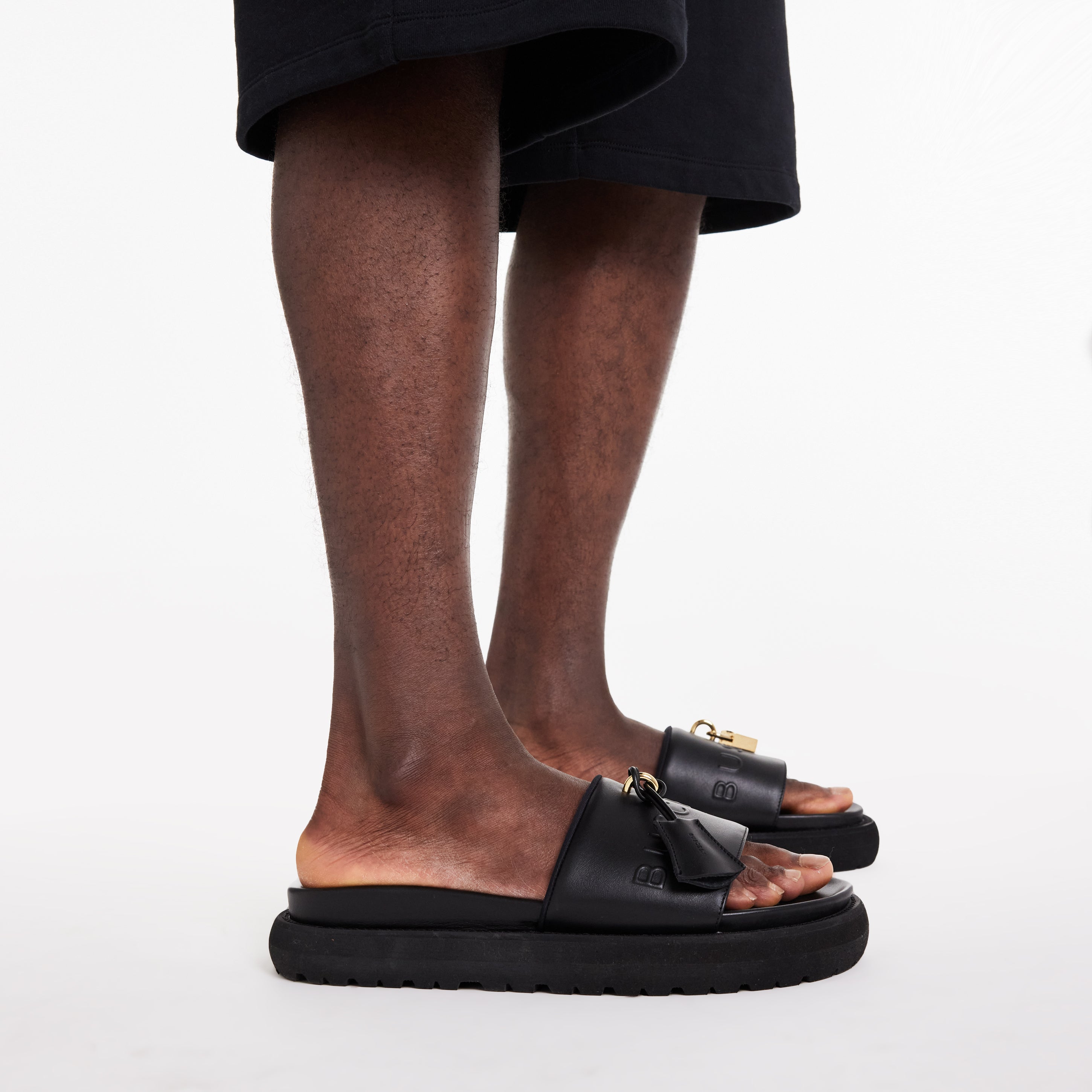 BUSCEMI-MEN'S-BUSCEMI ORION LEATHER SLIDE-Handmade in Italy from the finest Italian leathers and materials.