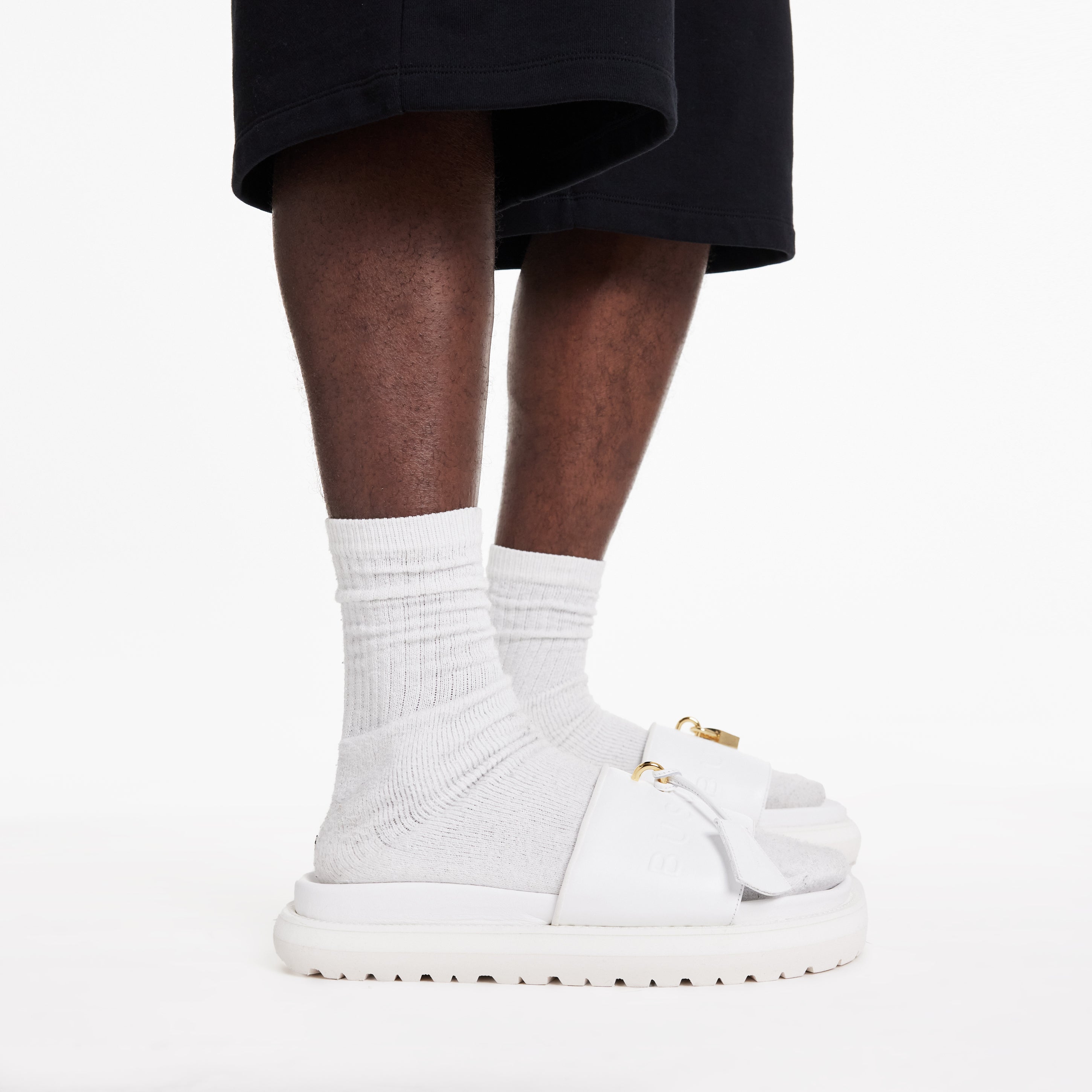BUSCEMI-MEN'S-BUSCEMI ORION LEATHER SLIDE-Handmade in Italy from the finest Italian leathers and materials.