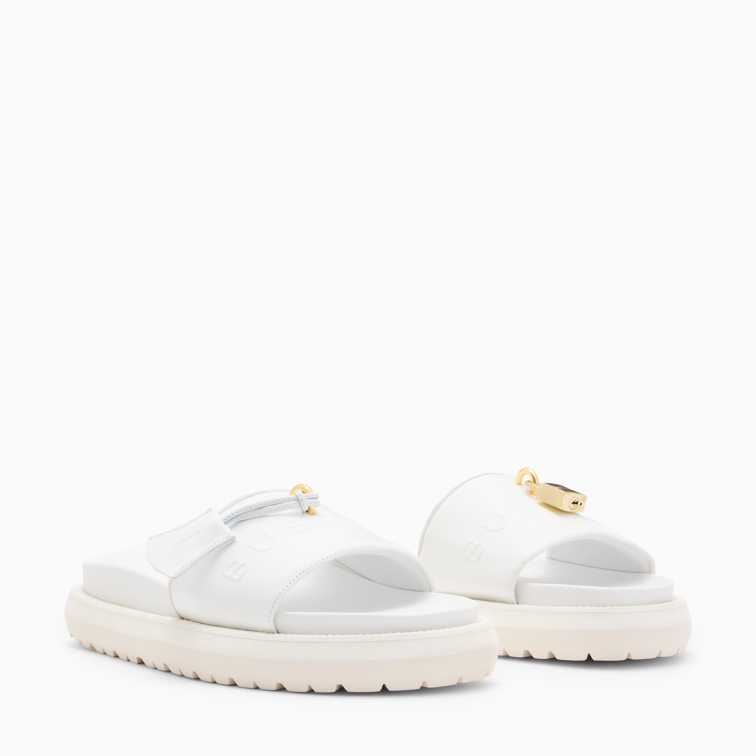 BUSCEMI-MEN'S-BUSCEMI ORION LEATHER SLIDE-Handmade in Italy from the finest Italian leathers and materials.