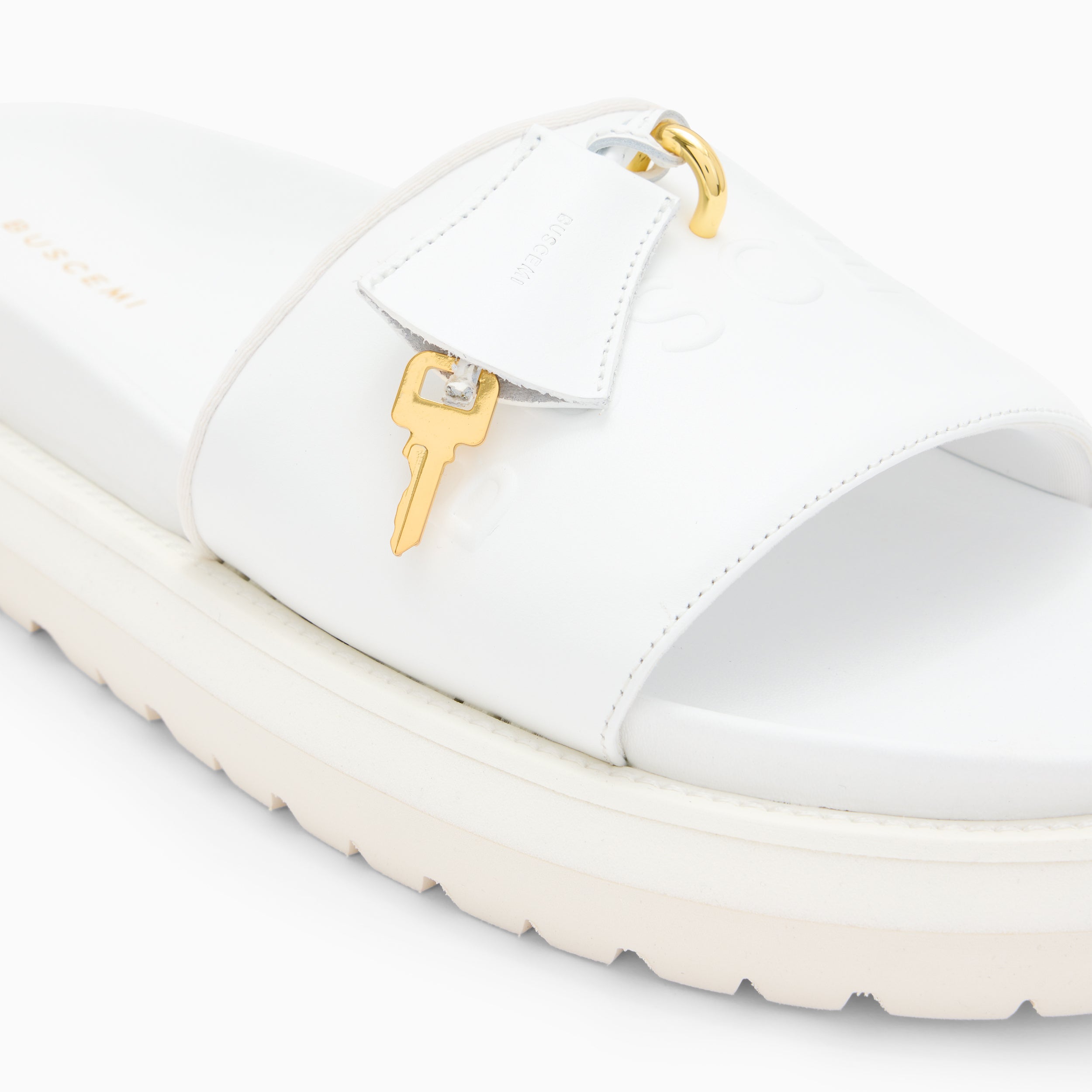BUSCEMI-MEN'S-BUSCEMI ORION LEATHER SLIDE-Handmade in Italy from the finest Italian leathers and materials.