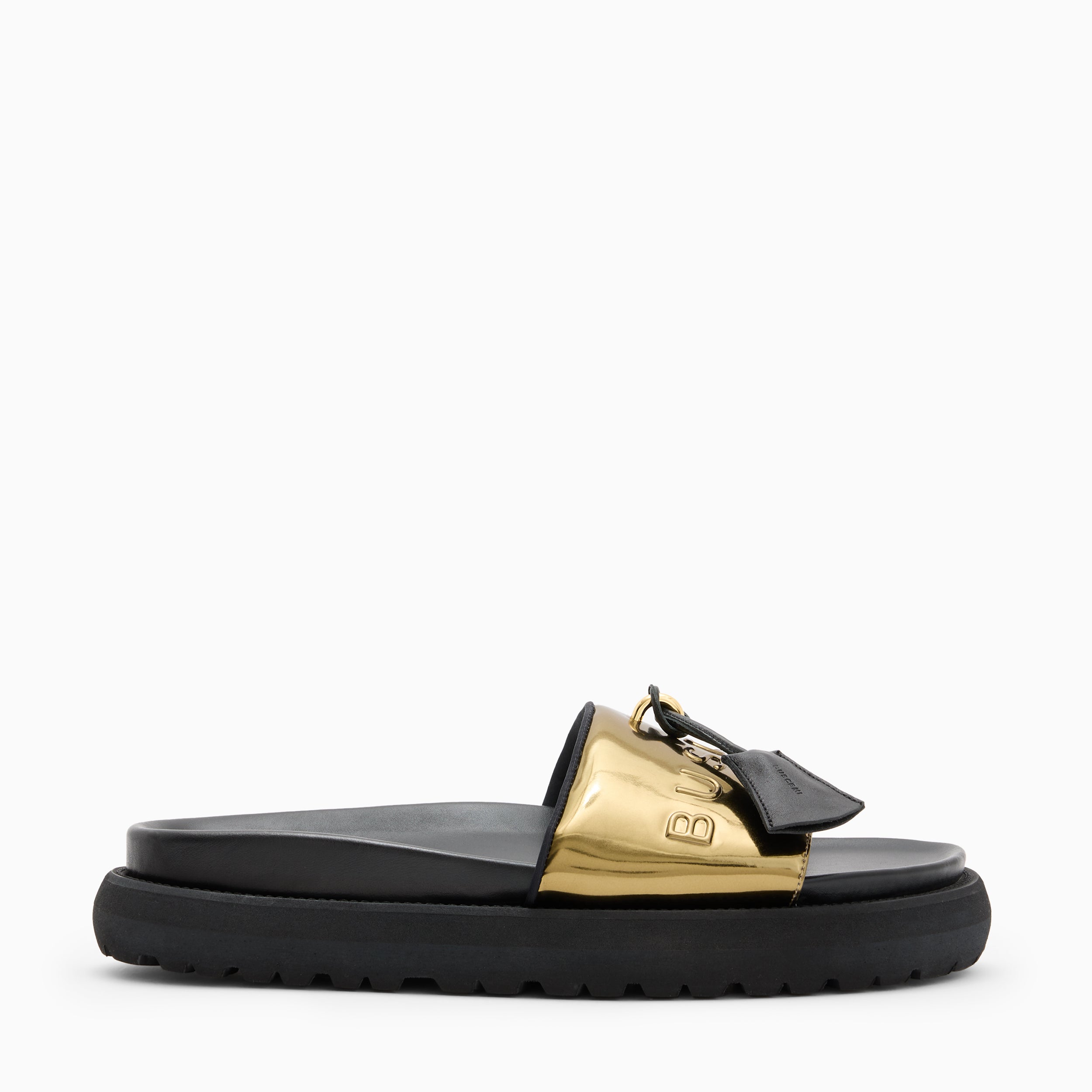 BUSCEMI-MEN'S-BUSCEMI ORION LEATHER SLIDE-Handmade in Italy from the finest Italian leathers and materials.