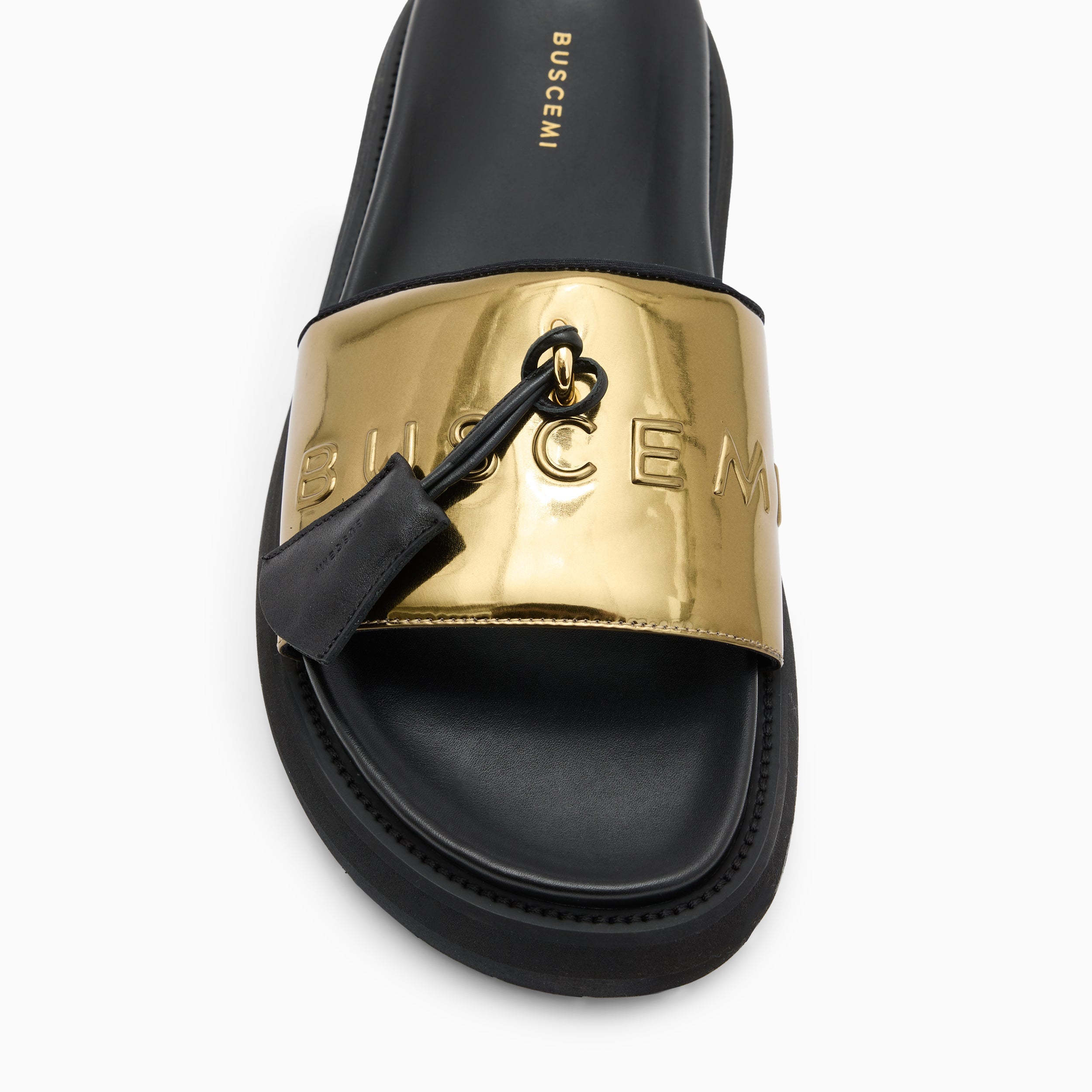 BUSCEMI-MEN'S-BUSCEMI ORION LEATHER SLIDE-Handmade in Italy from the finest Italian leathers and materials.