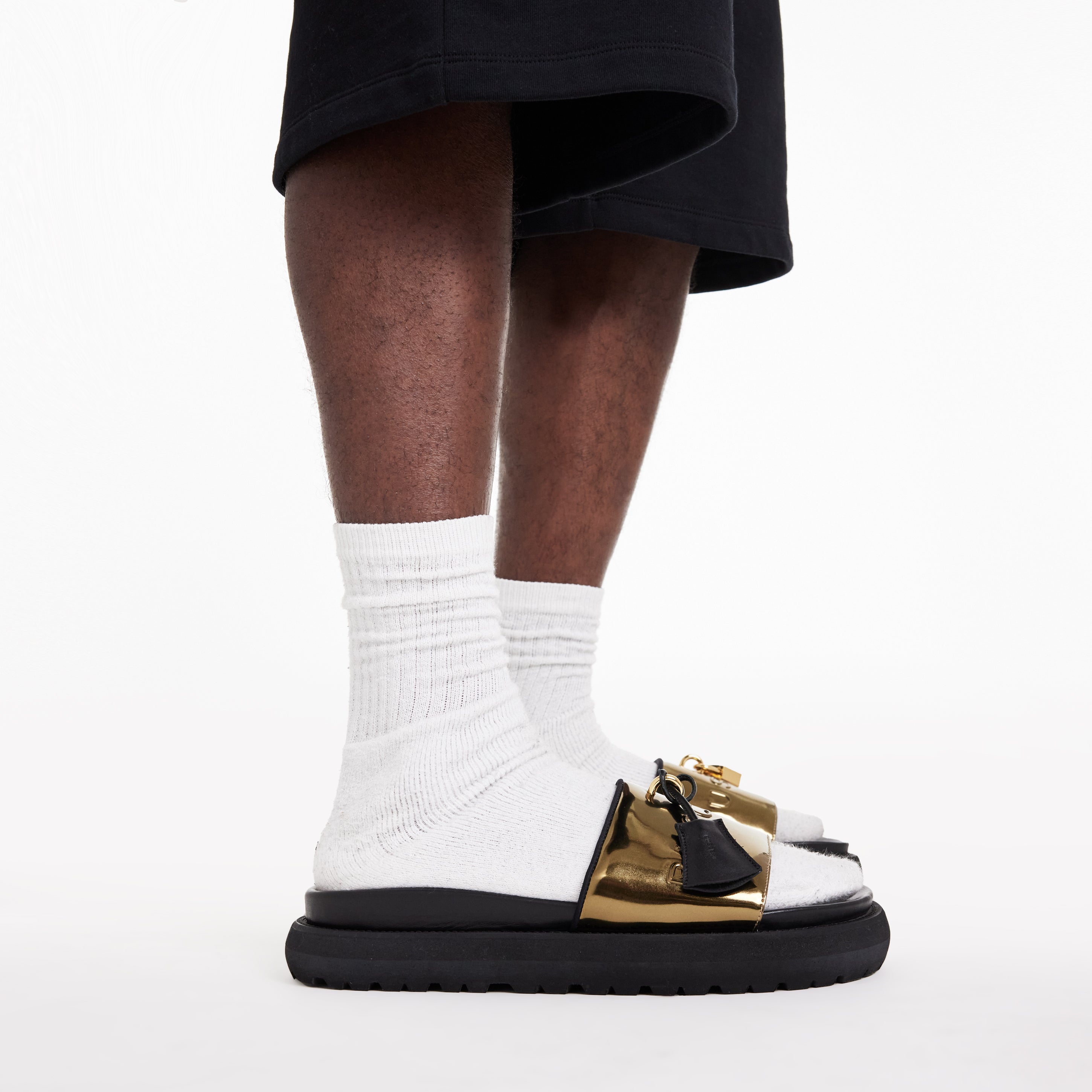 BUSCEMI-MEN'S-BUSCEMI ORION LEATHER SLIDE-Handmade in Italy from the finest Italian leathers and materials.
