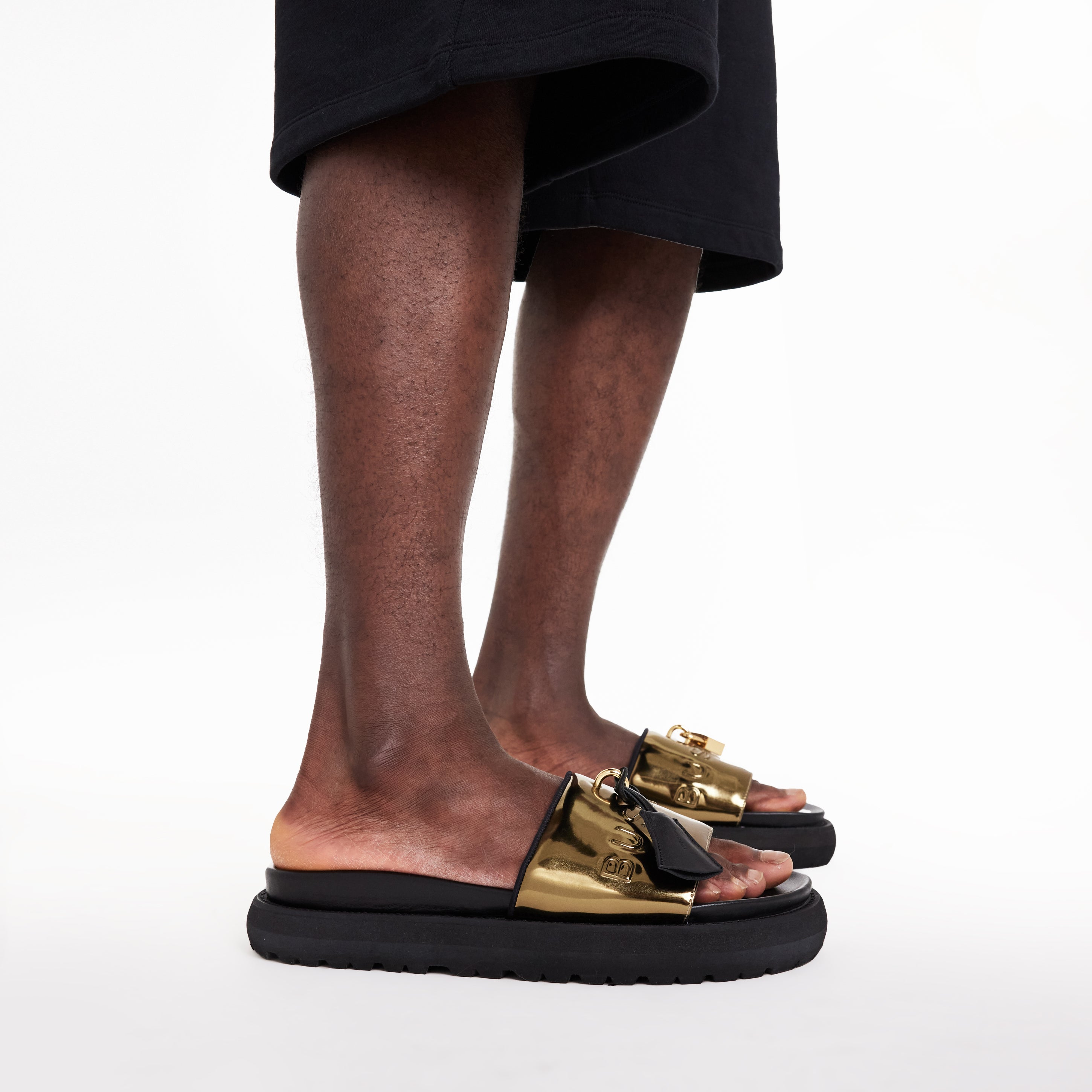 BUSCEMI-MEN'S-BUSCEMI ORION LEATHER SLIDE-Handmade in Italy from the finest Italian leathers and materials.