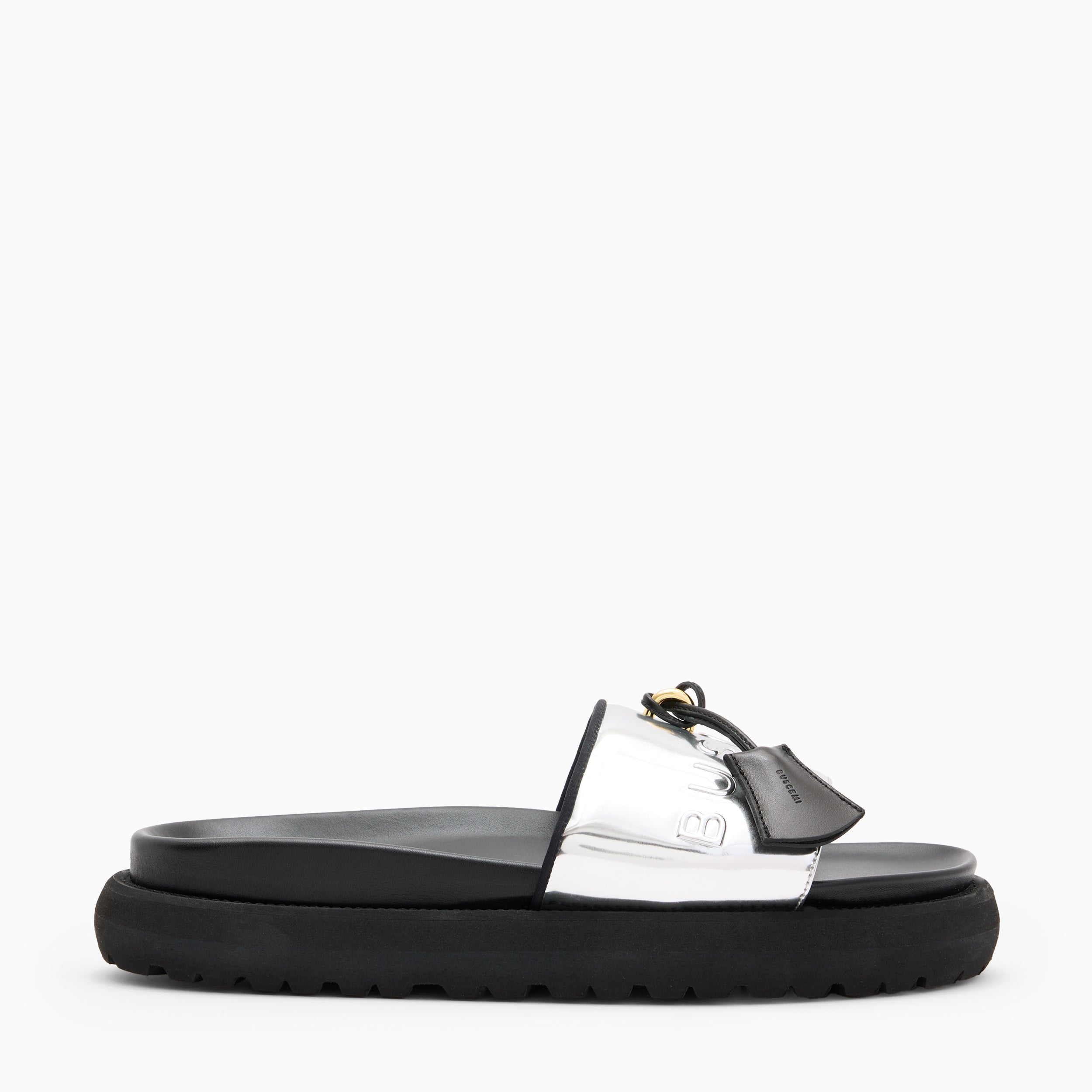 BUSCEMI-MEN'S-BUSCEMI ORION LEATHER SLIDE-Handmade in Italy from the finest Italian leathers and materials.