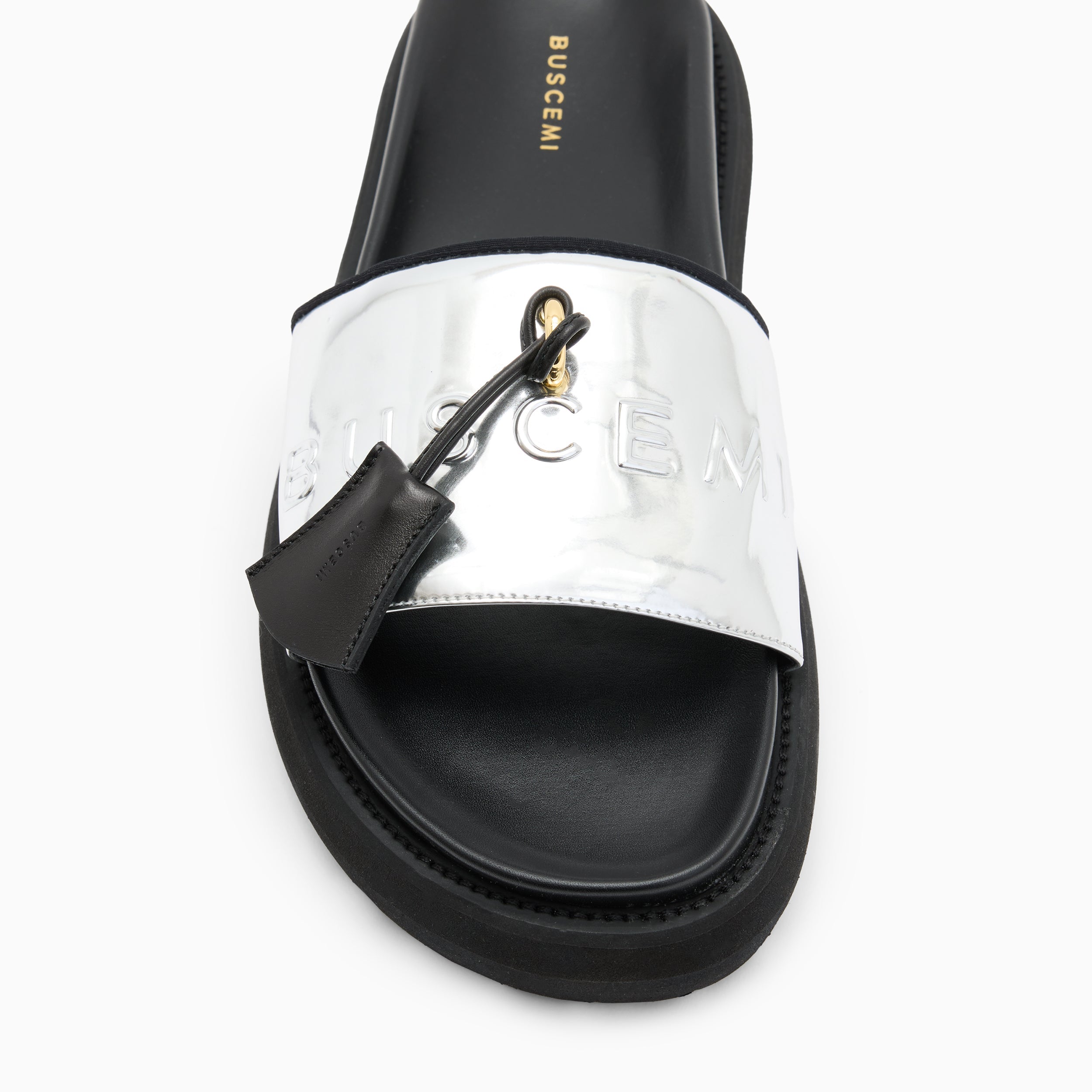 BUSCEMI-MEN'S-BUSCEMI ORION LEATHER SLIDE-Handmade in Italy from the finest Italian leathers and materials.