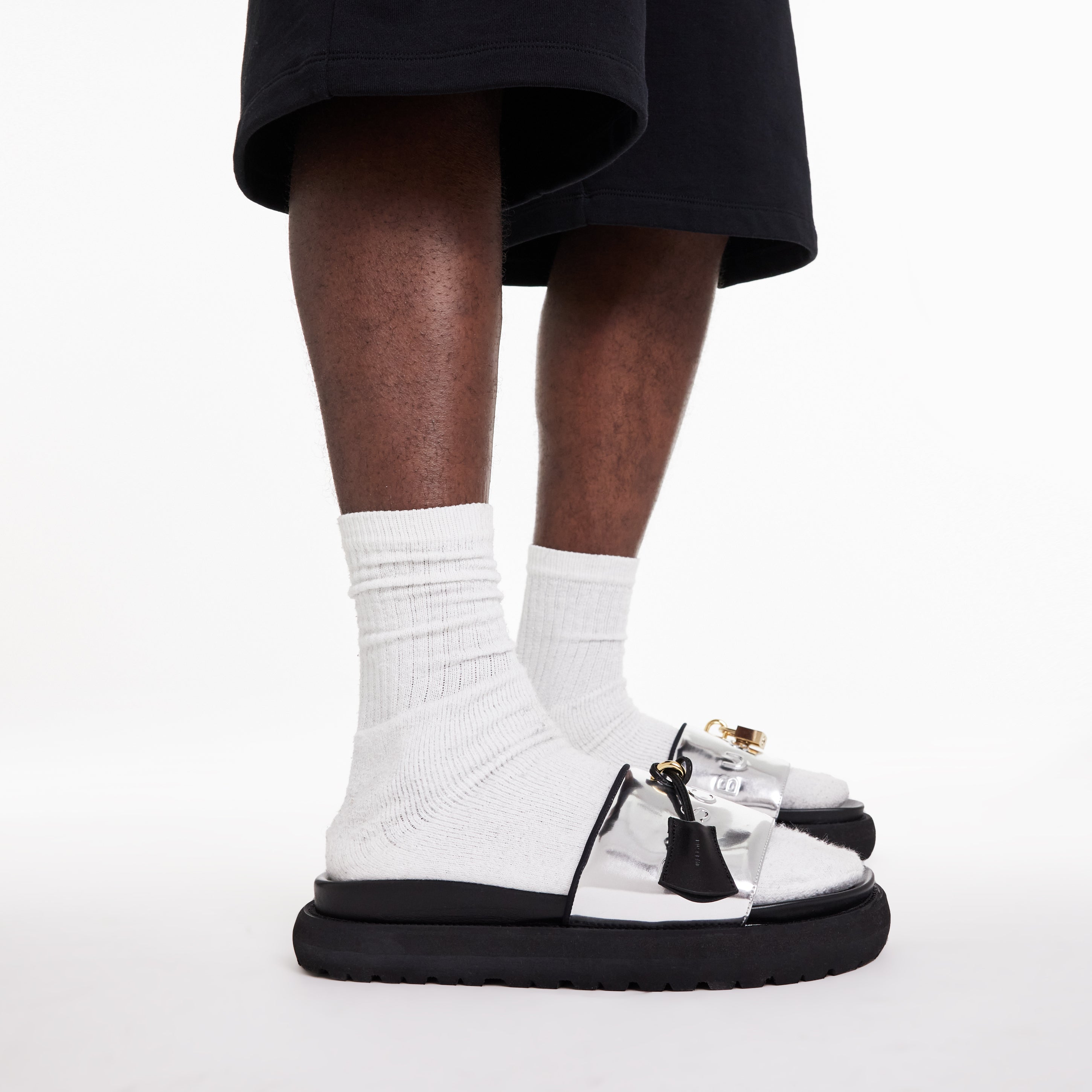 BUSCEMI-MEN'S-BUSCEMI ORION LEATHER SLIDE-Handmade in Italy from the finest Italian leathers and materials.