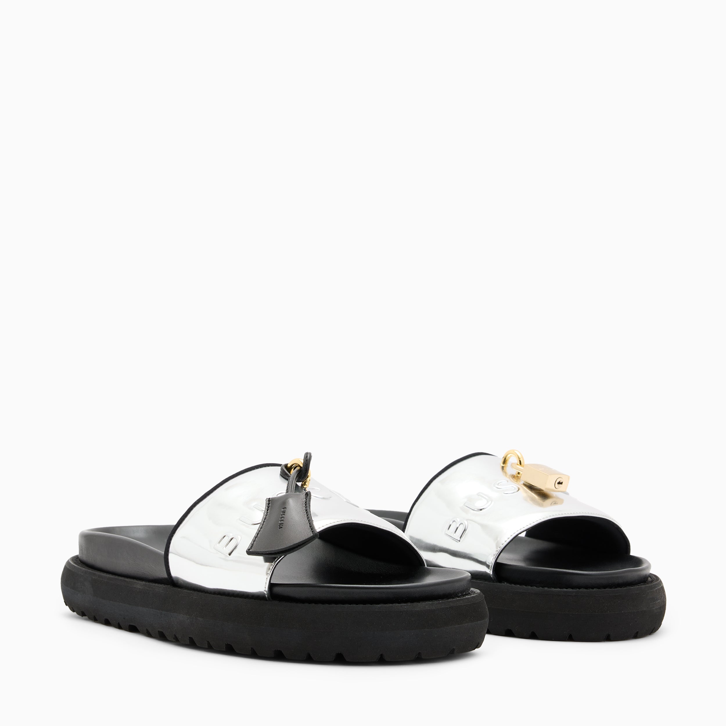 BUSCEMI-MEN'S-BUSCEMI ORION LEATHER SLIDE-Handmade in Italy from the finest Italian leathers and materials.