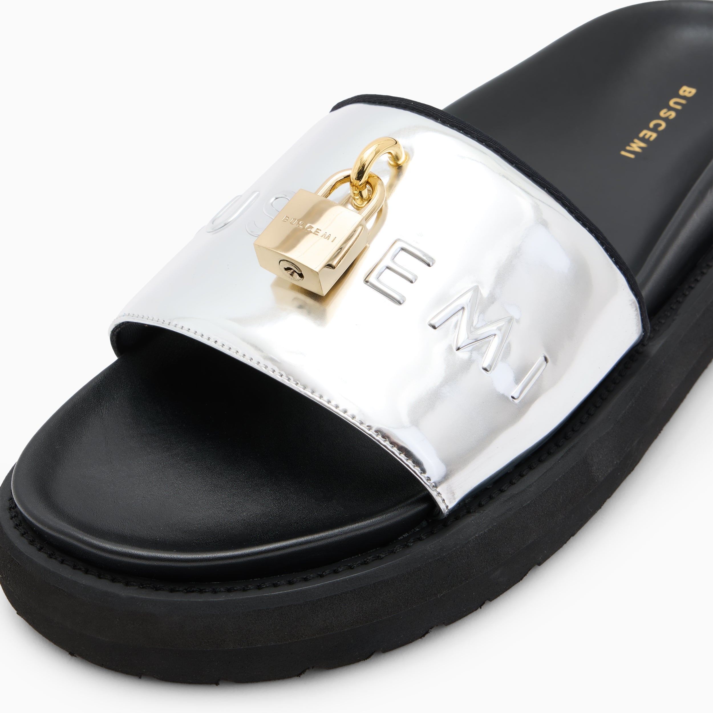 BUSCEMI-MEN'S-BUSCEMI ORION LEATHER SLIDE-Handmade in Italy from the finest Italian leathers and materials.