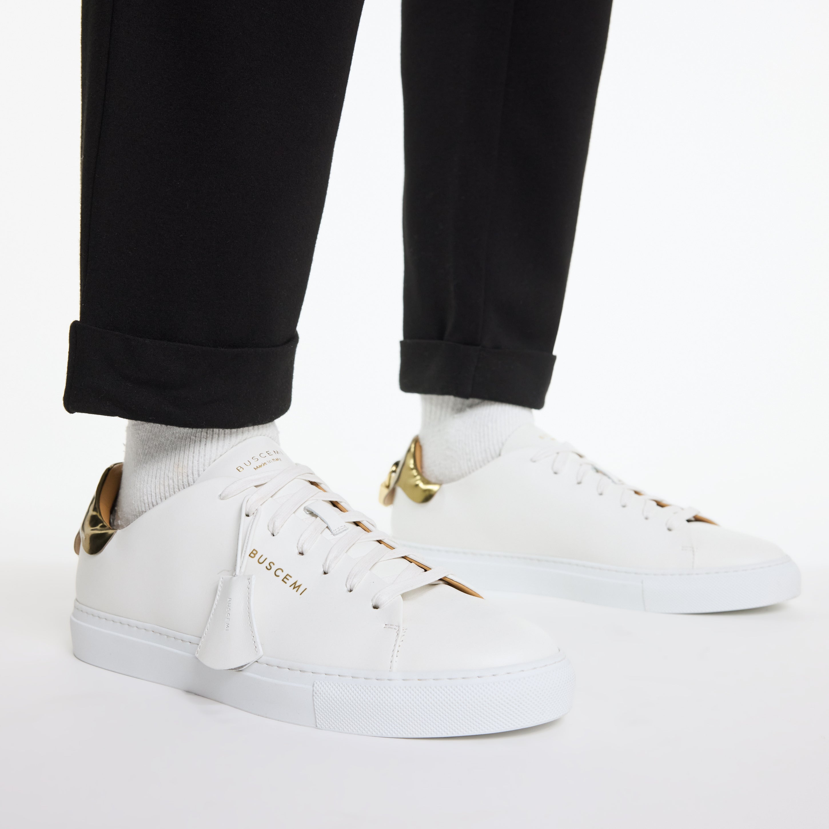 BUSCEMI-MEN'S-BUSCEMI QUEST LOW TOP LEATHER SNEAKER-Handmade in Italy from the finest Italian leathers and materials.