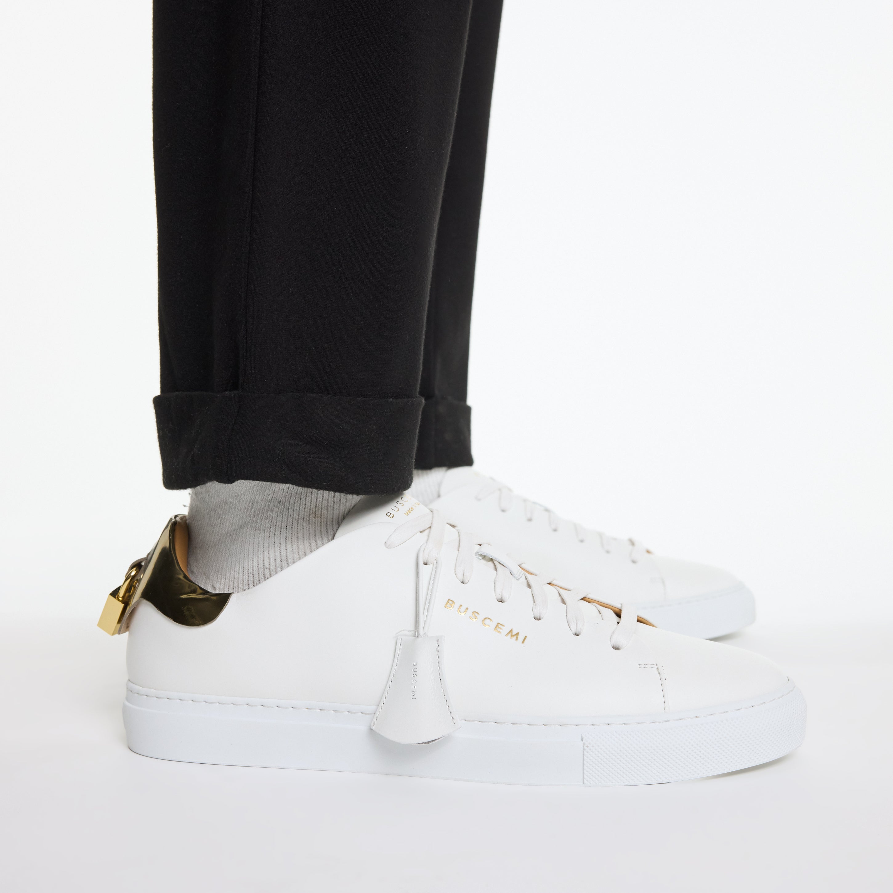 BUSCEMI-MEN'S-BUSCEMI QUEST LOW TOP LEATHER SNEAKER-Handmade in Italy from the finest Italian leathers and materials.