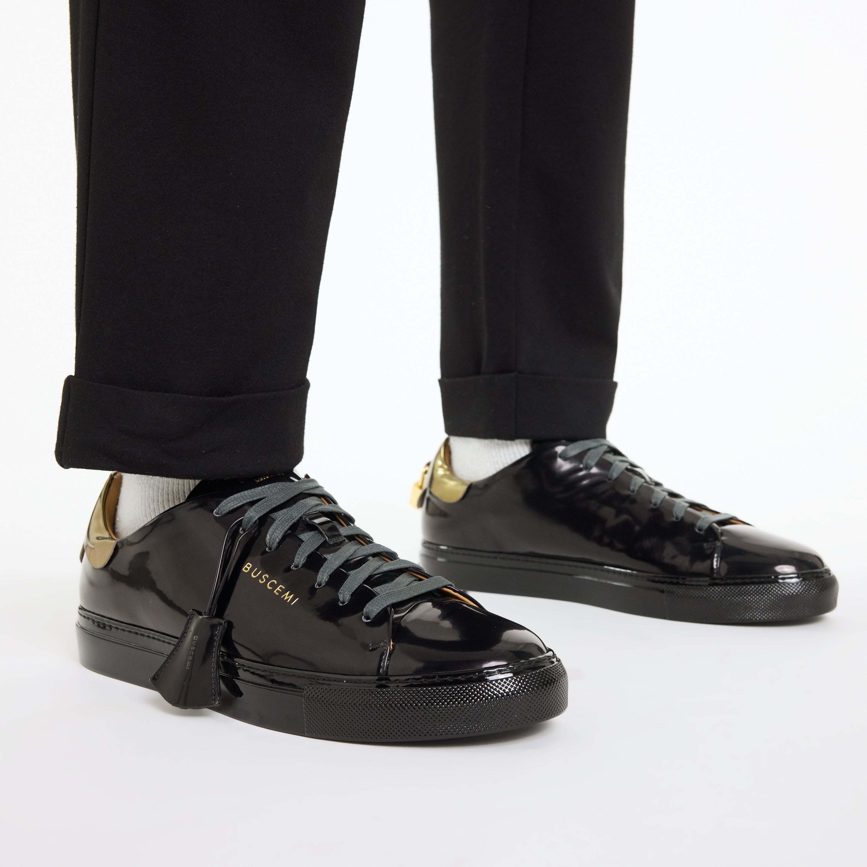 BUSCEMI-MEN'S-BUSCEMI QUEST LOW TOP LEATHER SNEAKER-Handmade in Italy from the finest Italian leathers and materials.