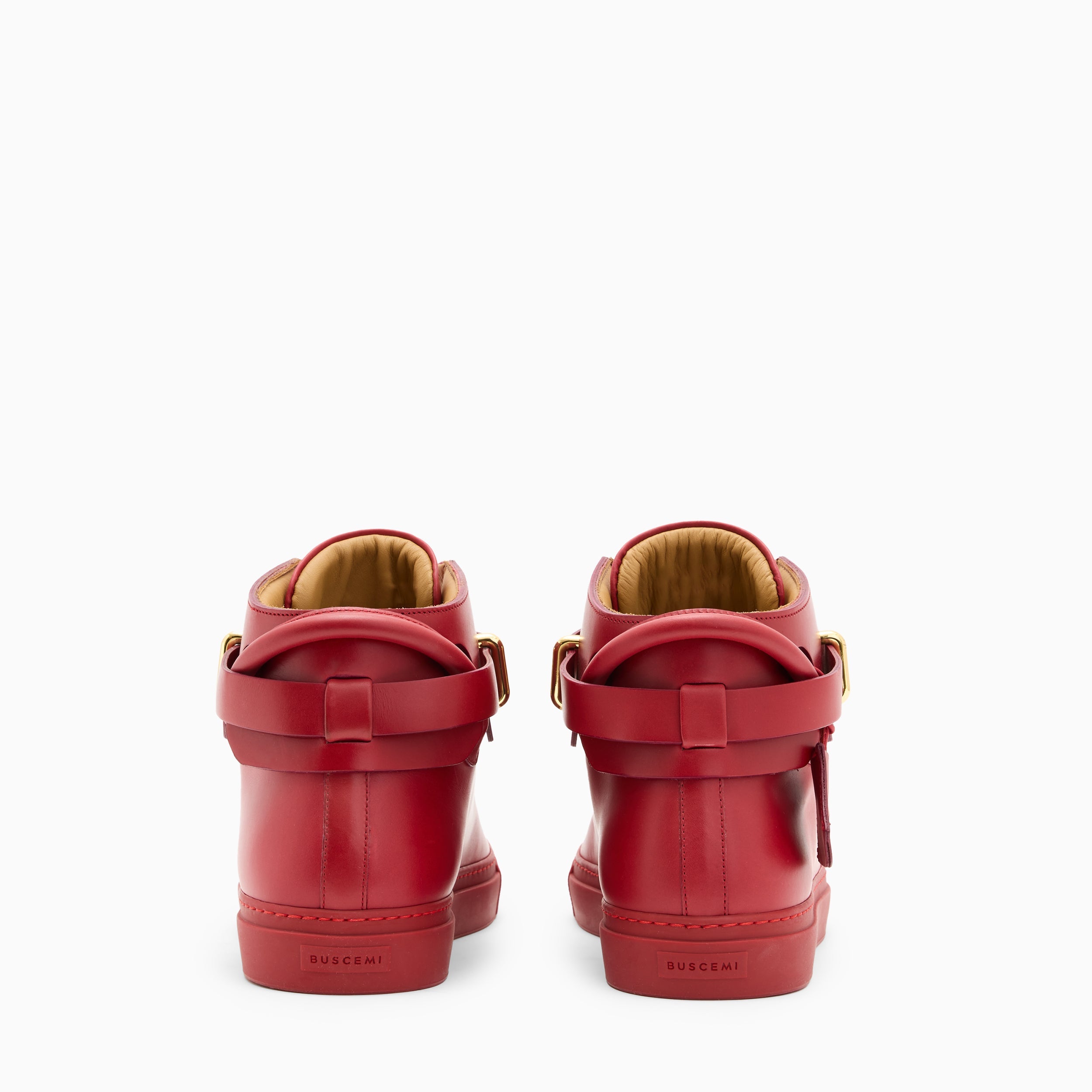 BUSCEMI-MEN'S-BUSCEMI 100MM HIGH TOP LEATHER SNEAKER-Handmade in Italy from the finest Italian leathers and materials.