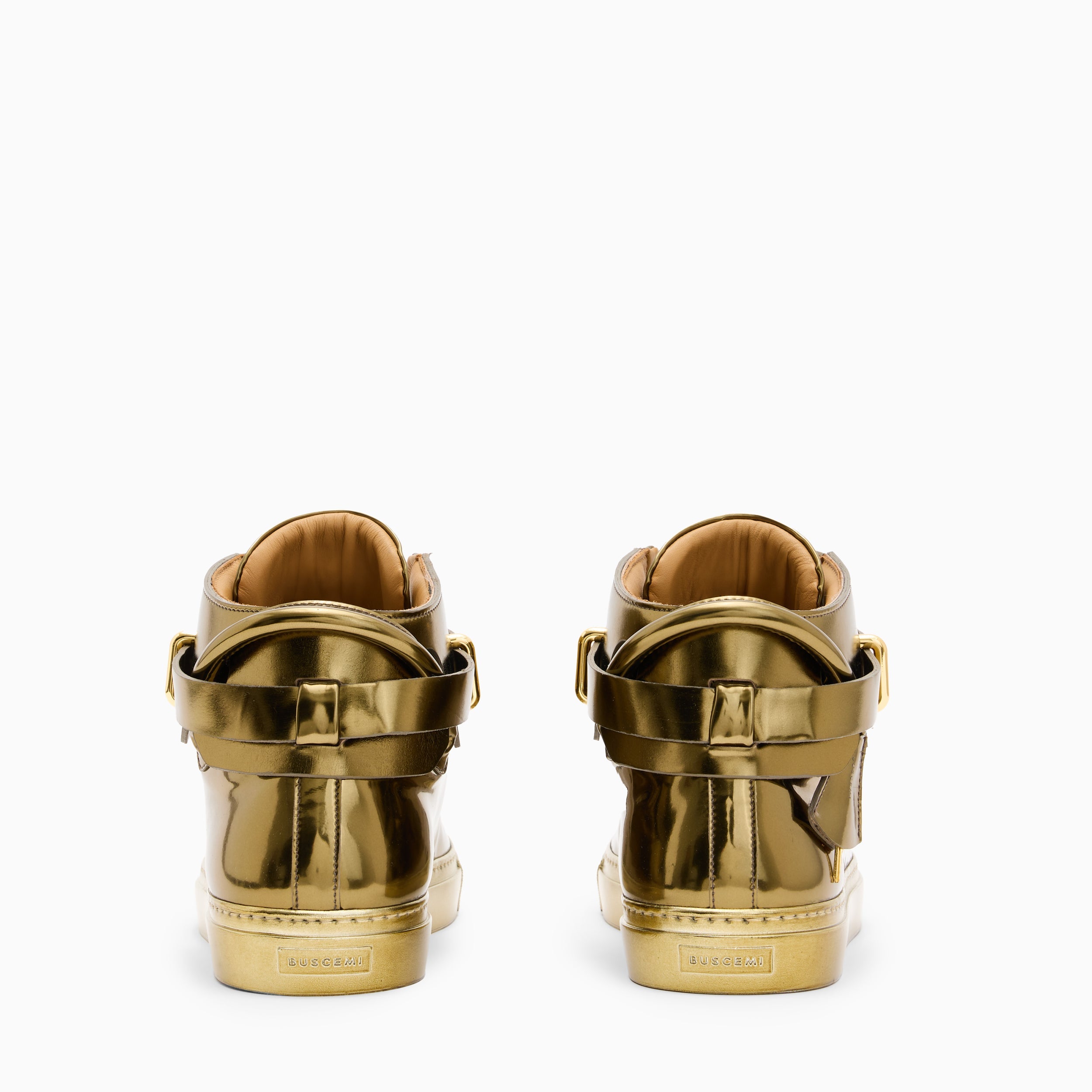 BUSCEMI-MEN'S-BUSCEMI 100MM HIGH TOP LEATHER SNEAKER-Handmade in Italy from the finest Italian leathers and materials.