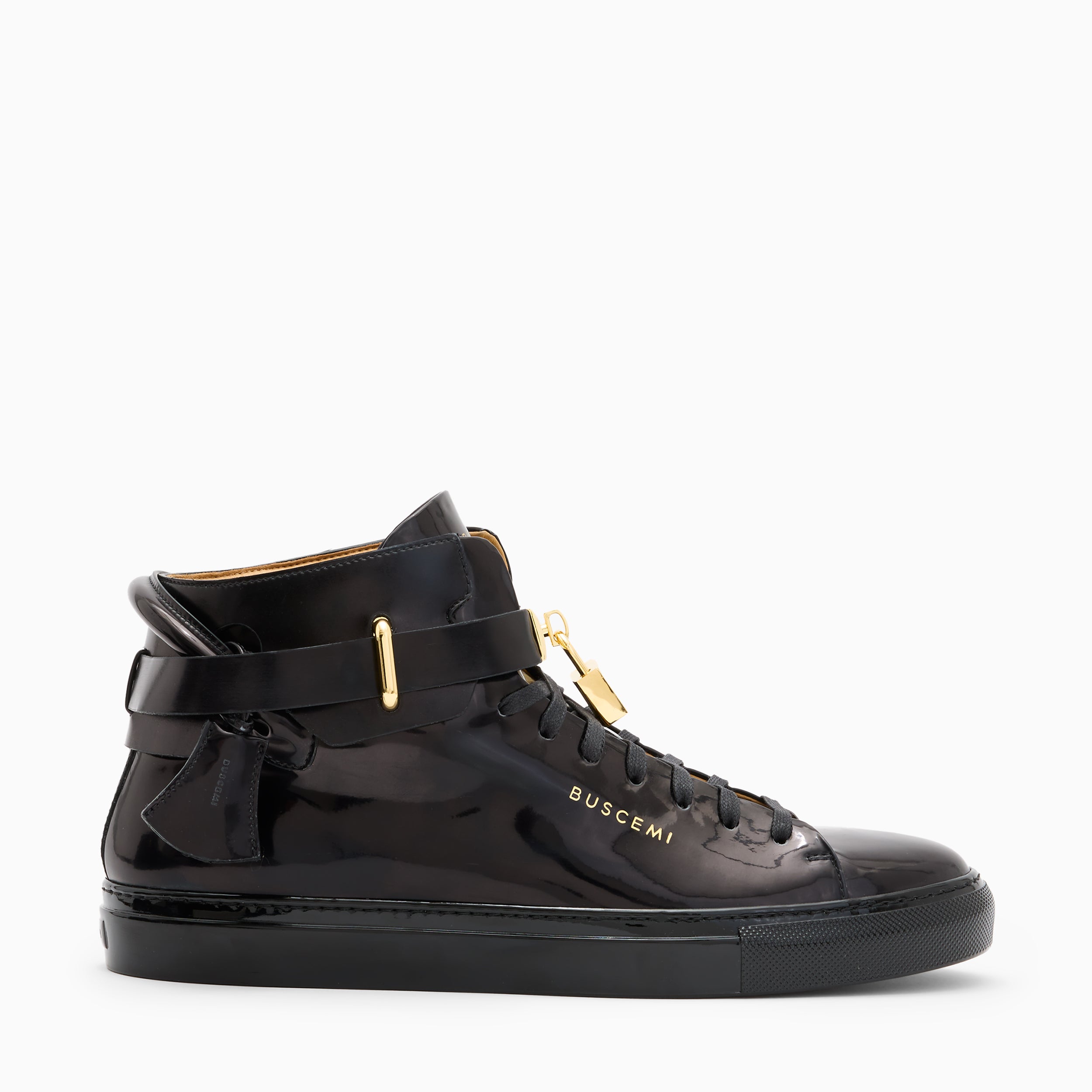 BUSCEMI-MEN'S-BUSCEMI 100MM HIGH TOP LEATHER SNEAKER-Handmade in Italy from the finest Italian leathers and materials.