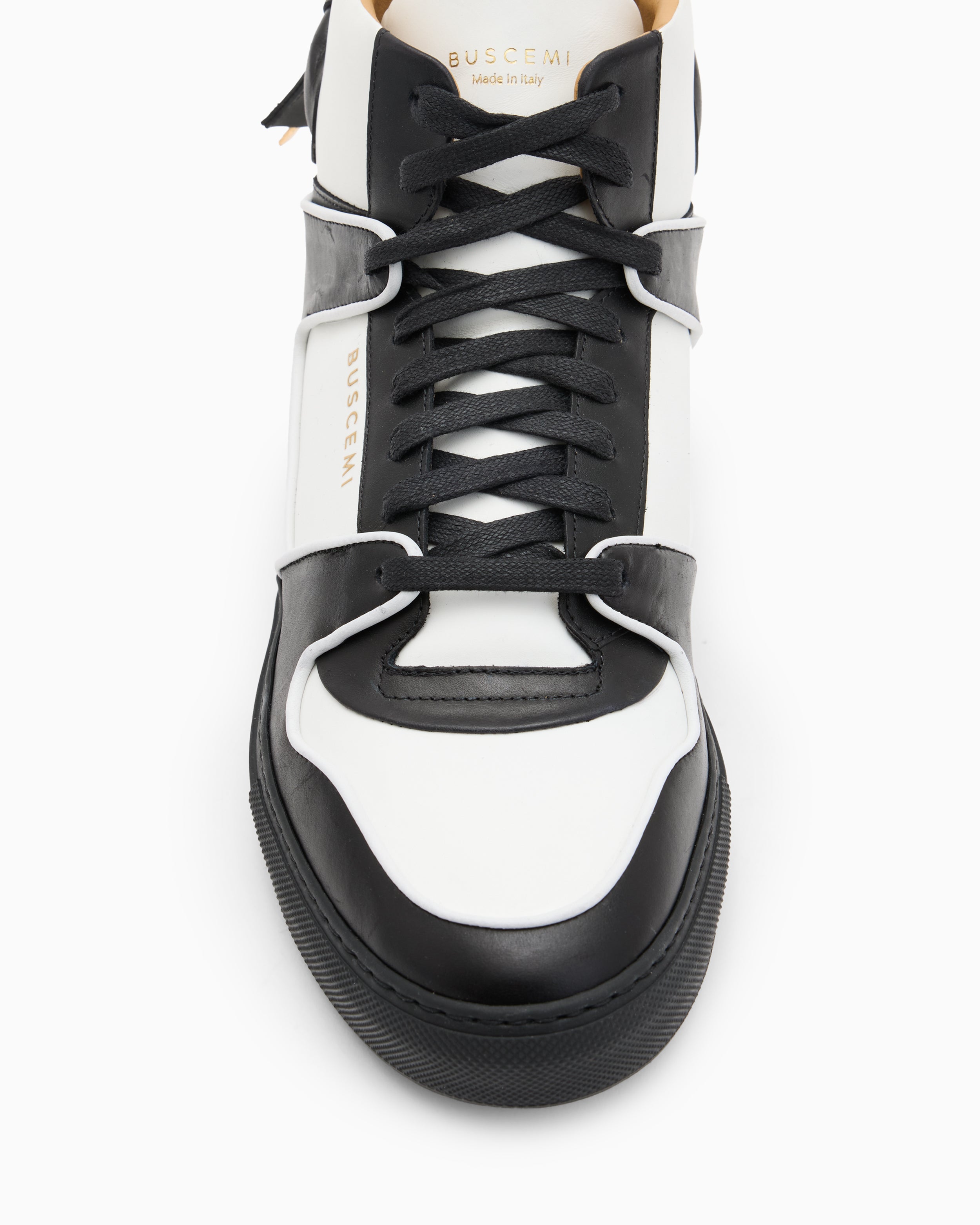 BUSCEMI-MEN'S-BUSCEMI 110MM HIGH TOP LEATHER SNEAKER-Handmade in Italy from the finest Italian leathers and materials.