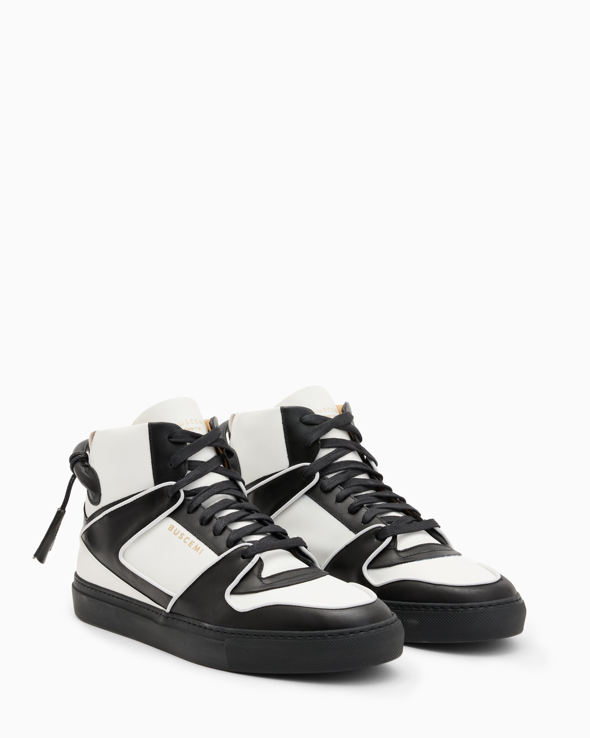 BUSCEMI-MEN'S-BUSCEMI 110MM HIGH TOP LEATHER SNEAKER-Handmade in Italy from the finest Italian leathers and materials.