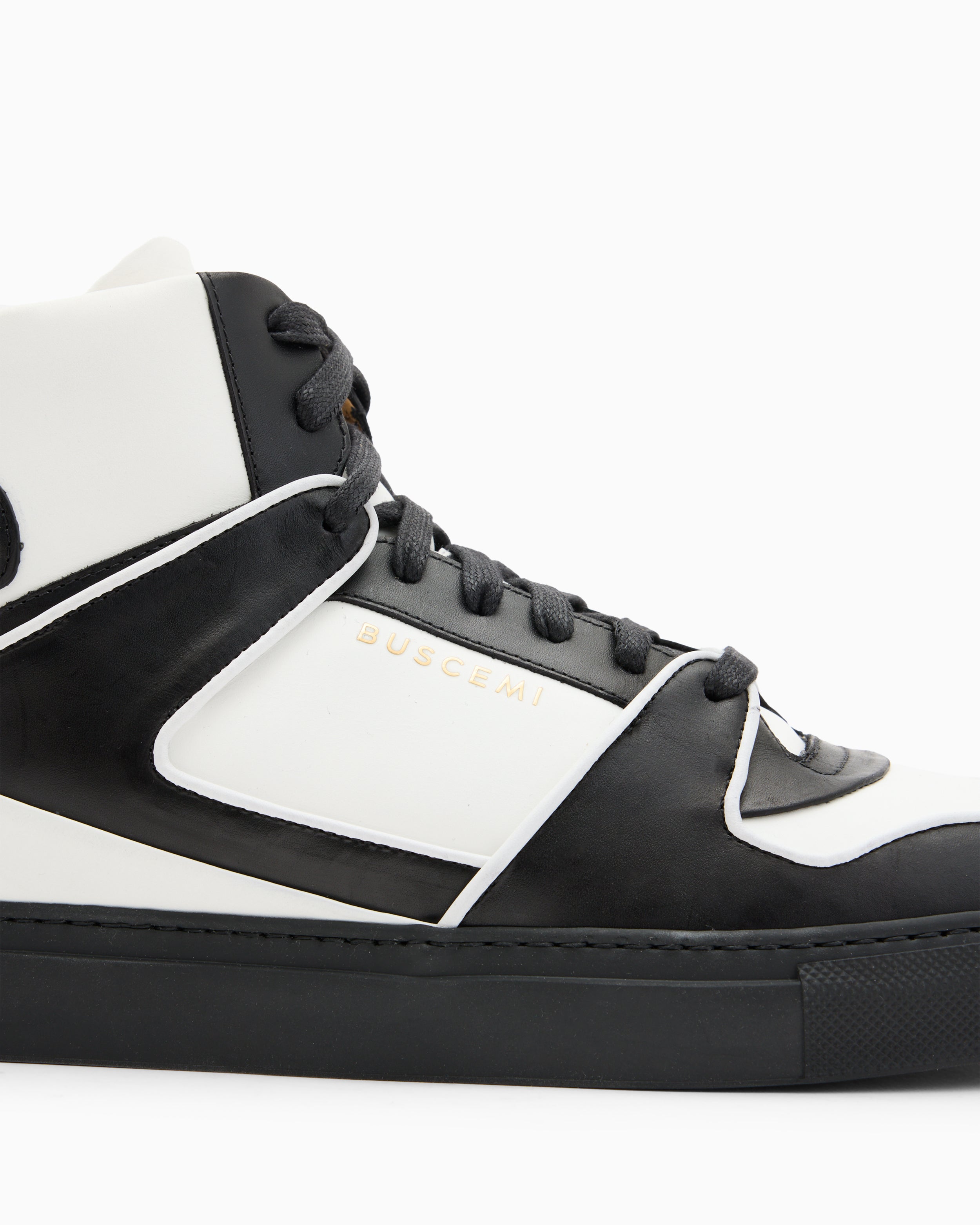 BUSCEMI-MEN'S-BUSCEMI 110MM HIGH TOP LEATHER SNEAKER-Handmade in Italy from the finest Italian leathers and materials.