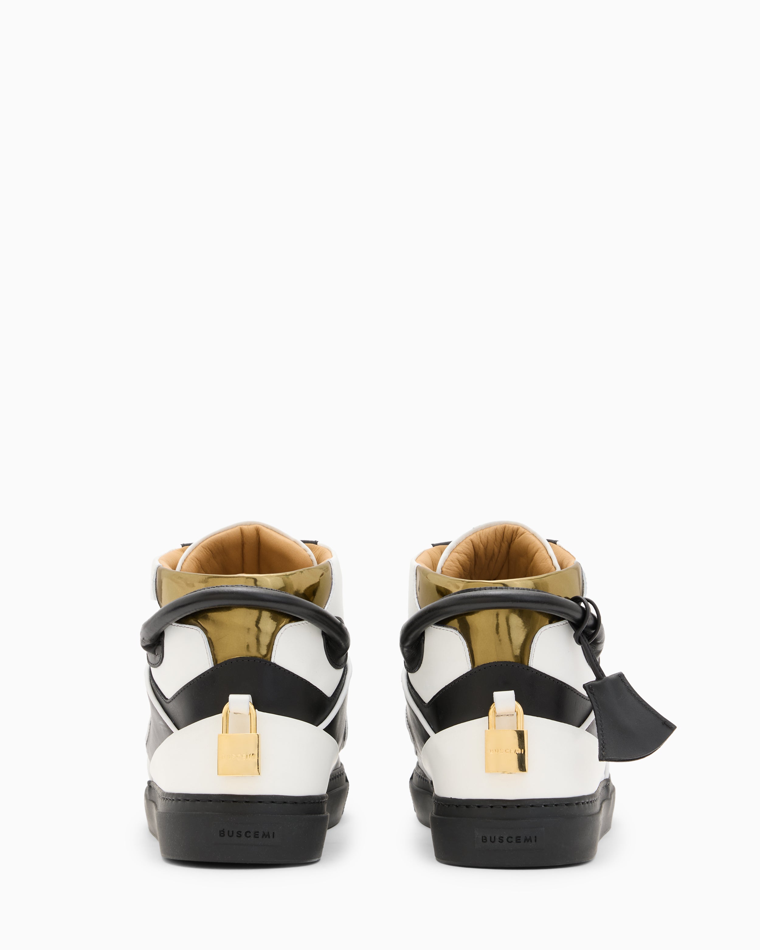 BUSCEMI-MEN'S-BUSCEMI 110MM HIGH TOP LEATHER SNEAKER-Handmade in Italy from the finest Italian leathers and materials.