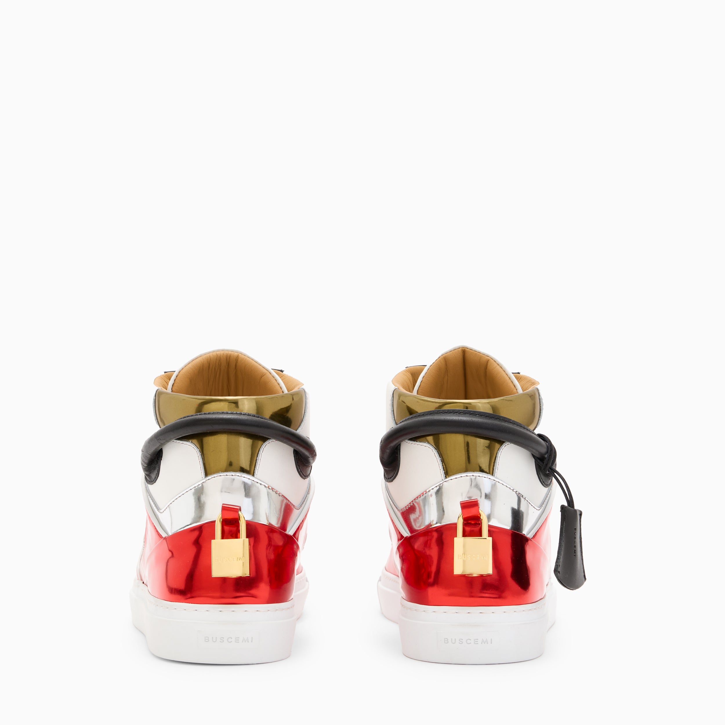 BUSCEMI-MEN'S-BUSCEMI 110MM HIGH TOP LEATHER SNEAKER-Handmade in Italy from the finest Italian leathers and materials.