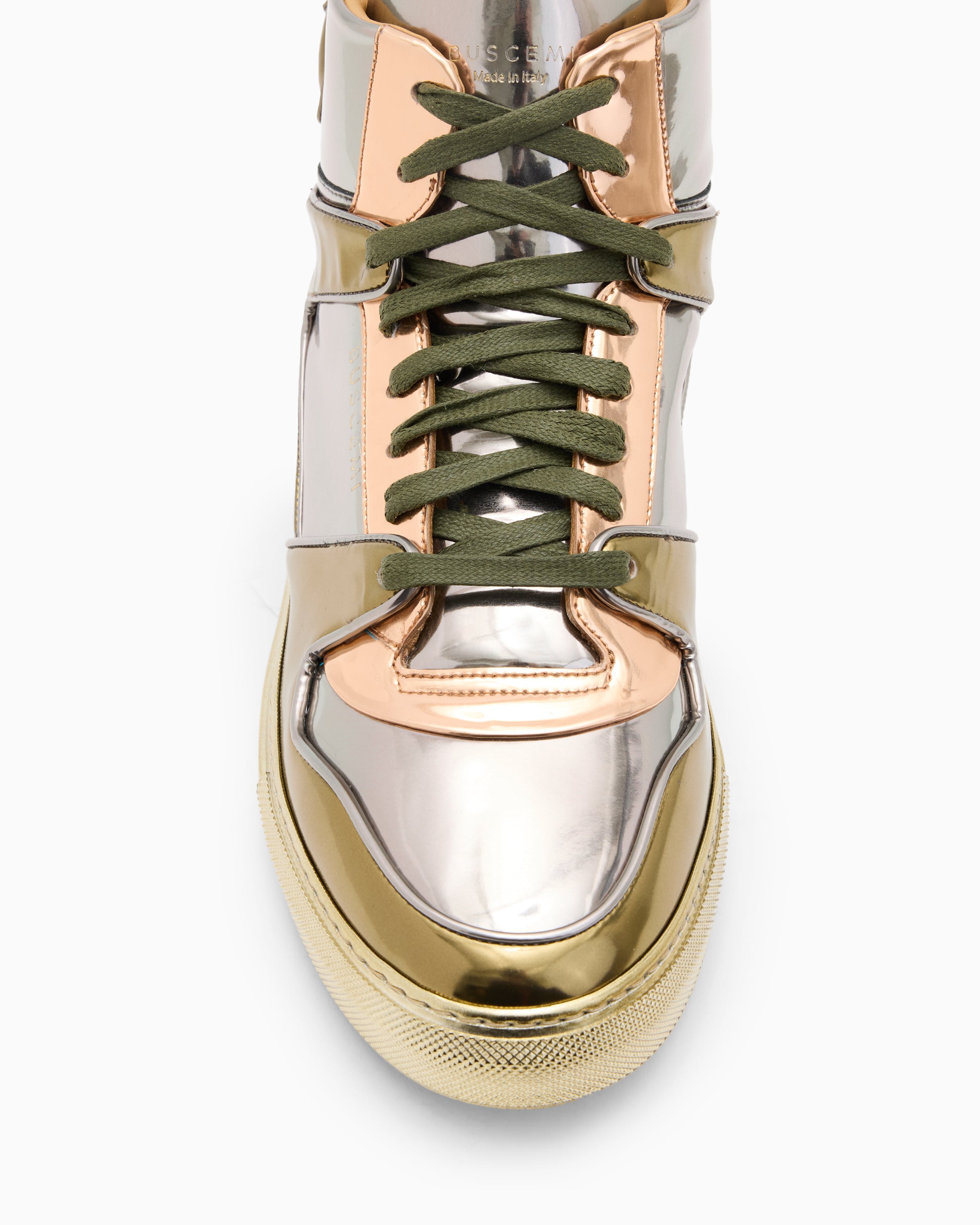 BUSCEMI-MEN'S-BUSCEMI 110MM HIGH TOP LEATHER SNEAKER-Handmade in Italy from the finest Italian leathers and materials.