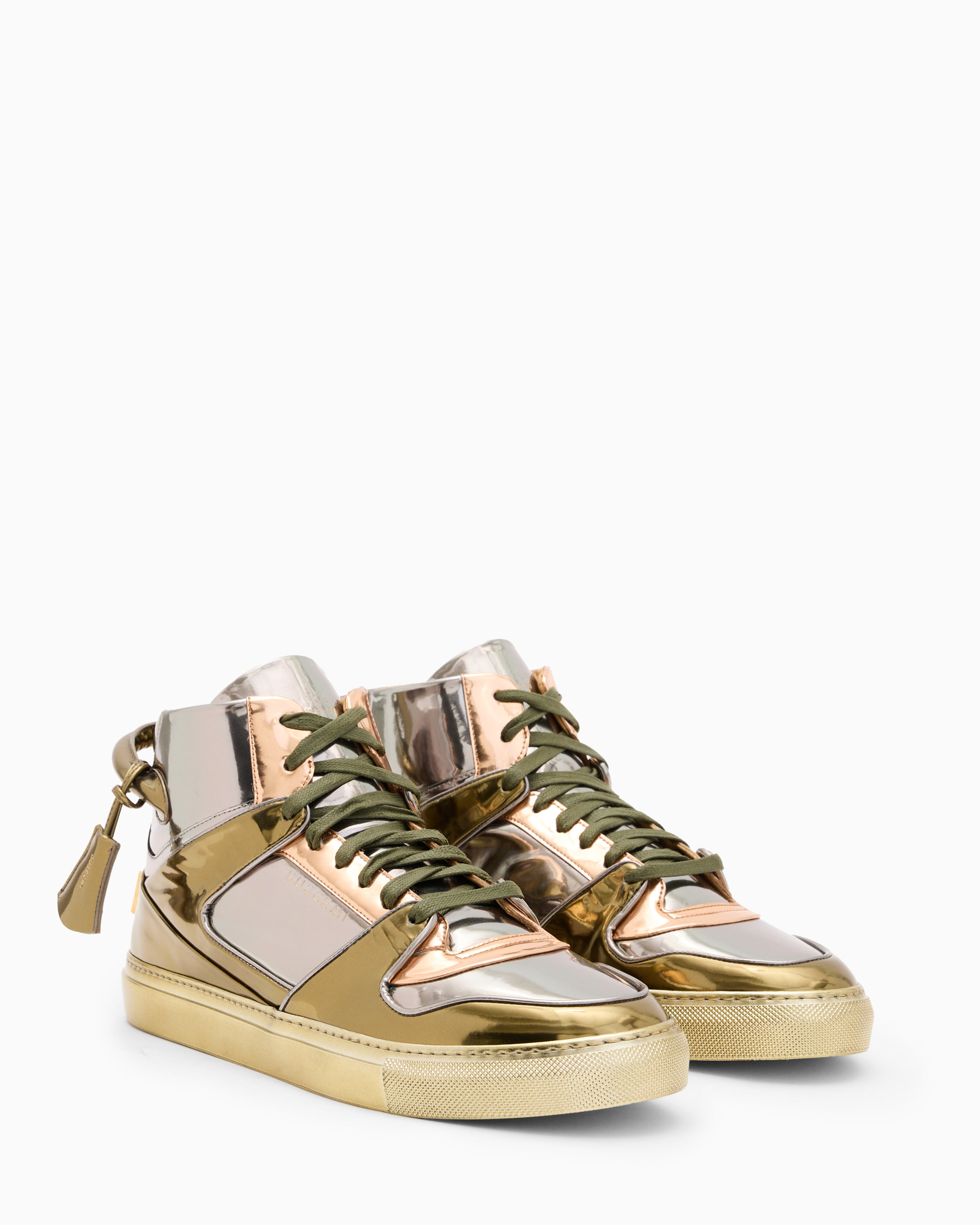 BUSCEMI-MEN'S-BUSCEMI 110MM HIGH TOP LEATHER SNEAKER-Handmade in Italy from the finest Italian leathers and materials.