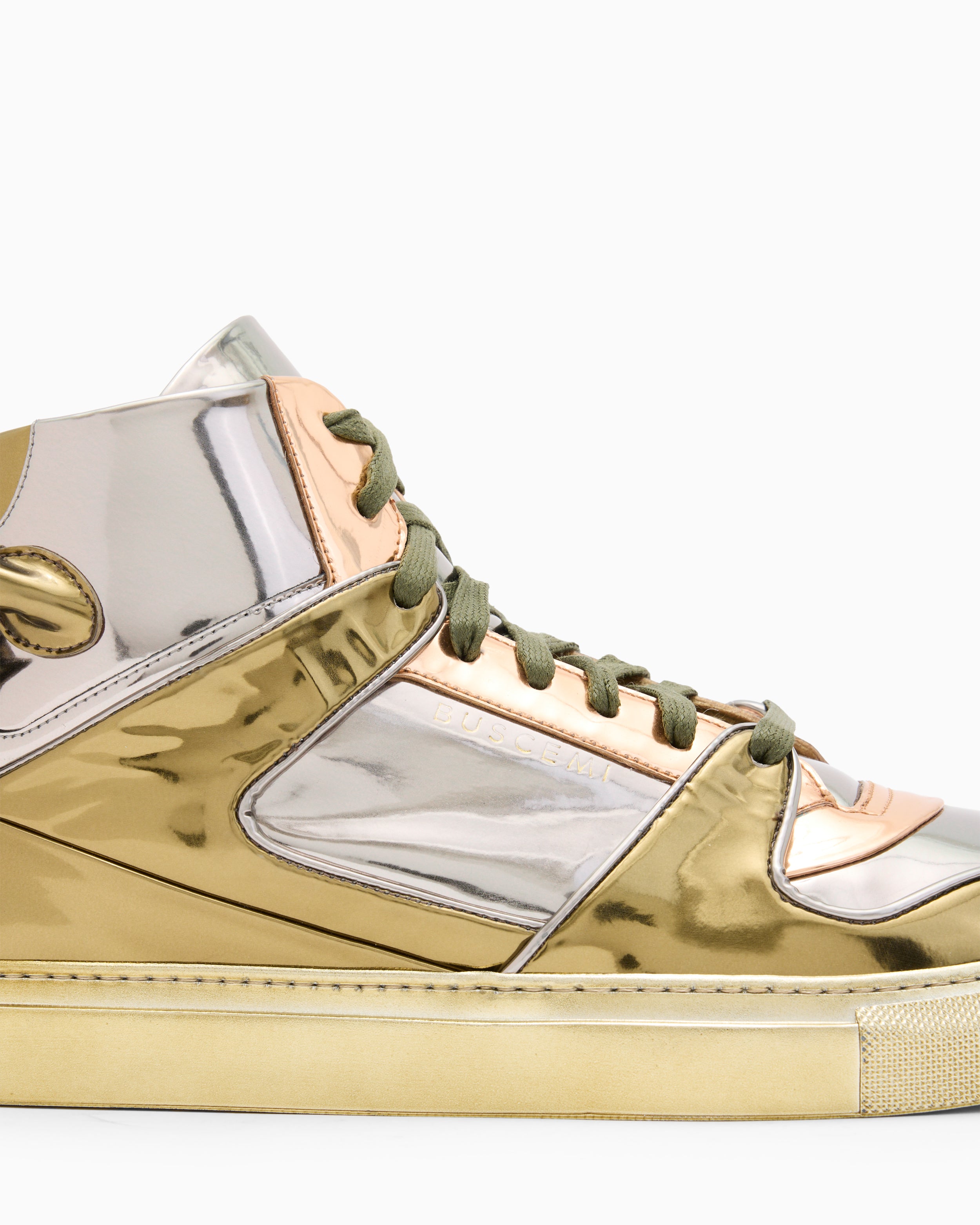 BUSCEMI-MEN'S-BUSCEMI 110MM HIGH TOP LEATHER SNEAKER-Handmade in Italy from the finest Italian leathers and materials.