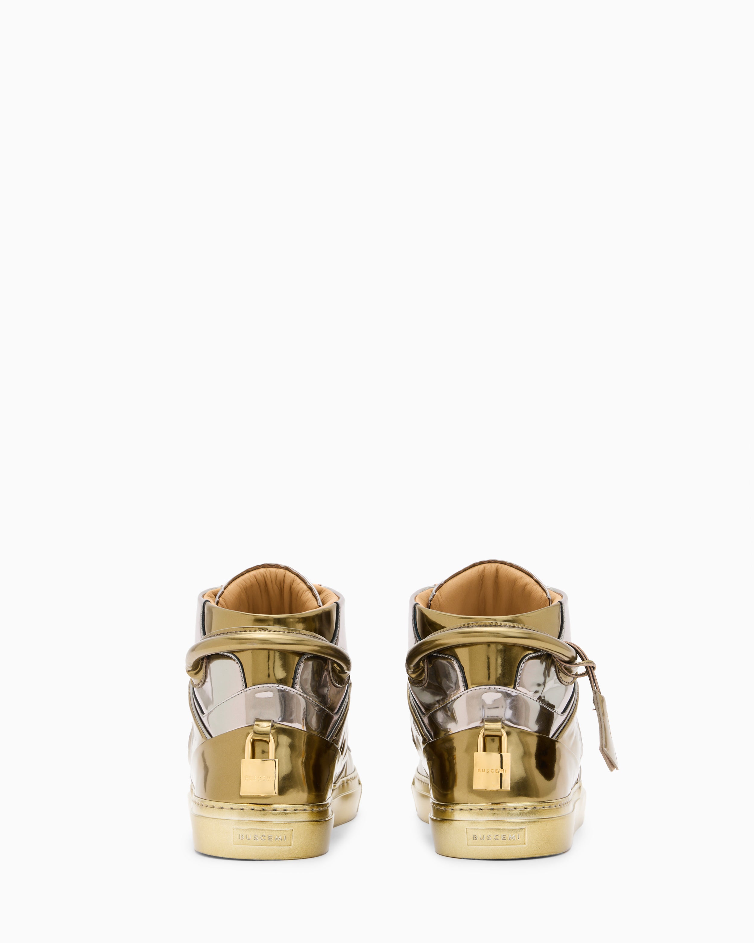 BUSCEMI-MEN'S-BUSCEMI 110MM HIGH TOP LEATHER SNEAKER-Handmade in Italy from the finest Italian leathers and materials.