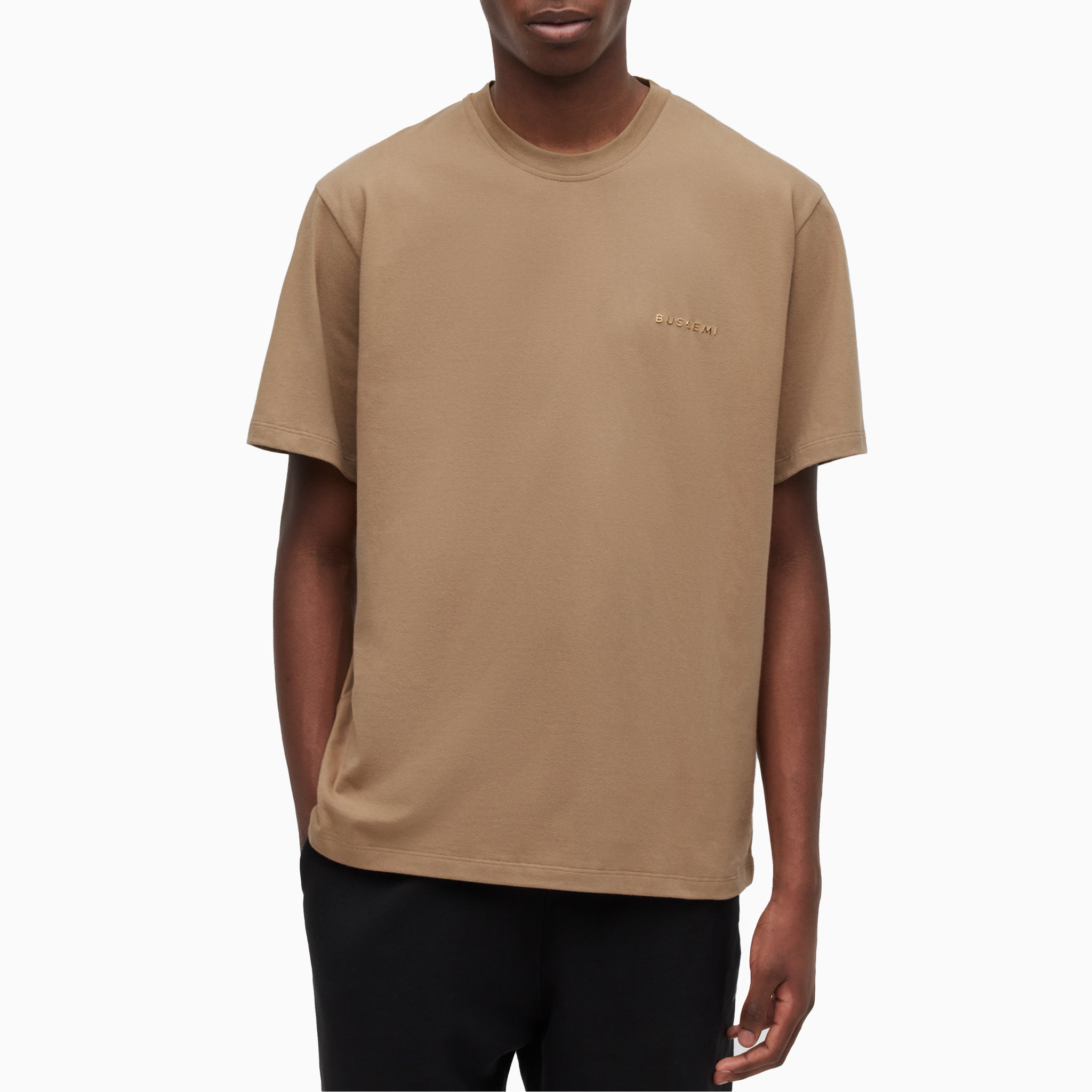 T-SHIRT WITH METAL LOGO | Crust