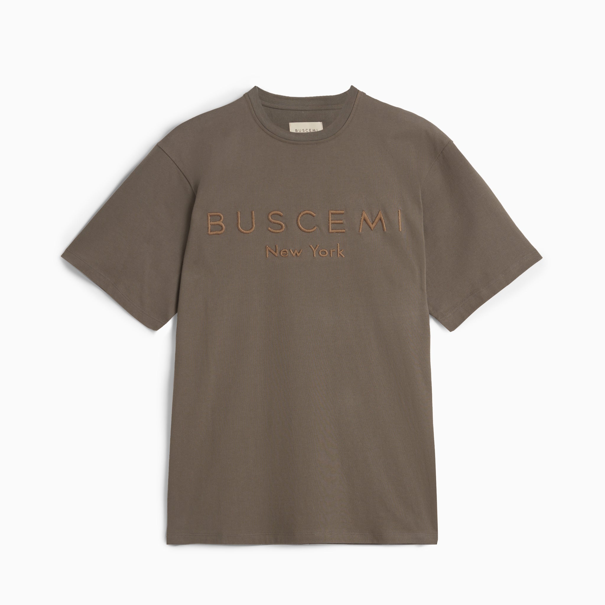 T-SHIRT LOGO EMBROIDERY | Taupe