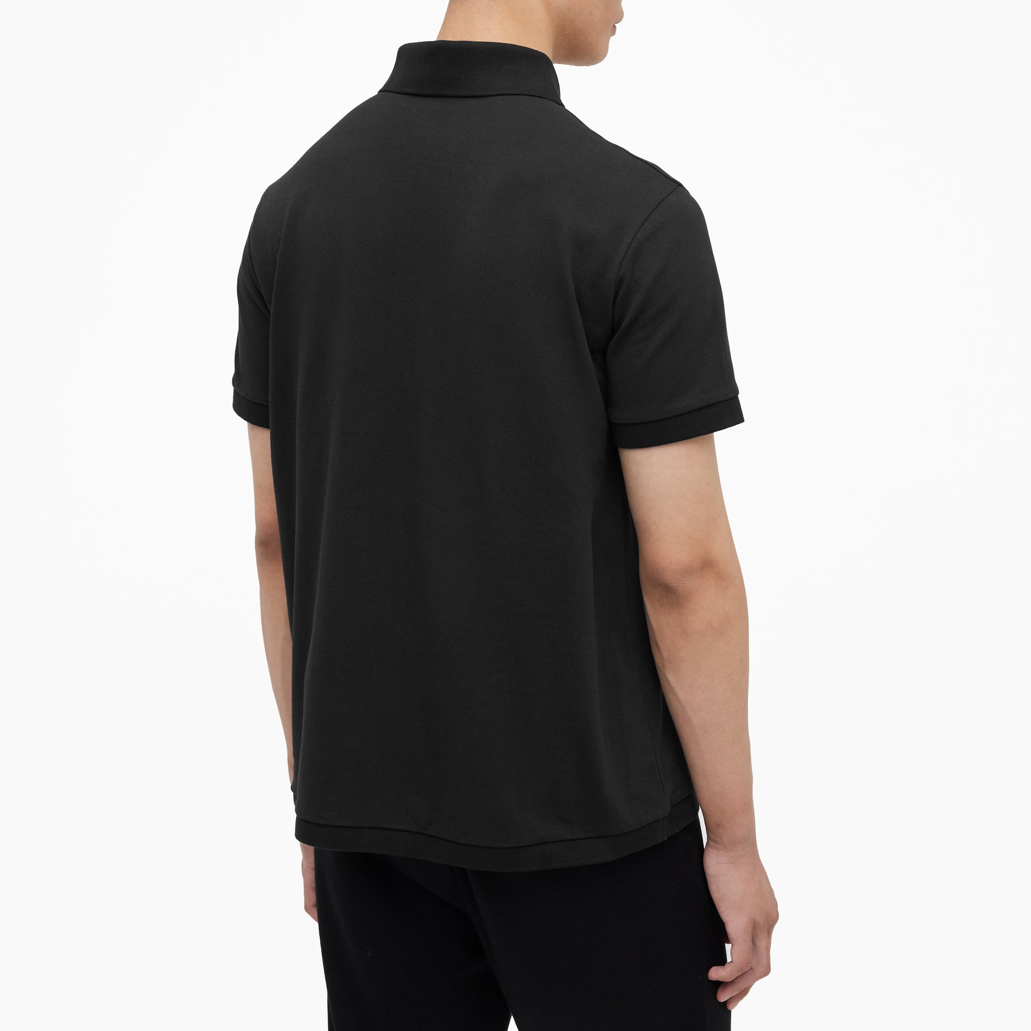 POLO WITH METAL LOGO | Black