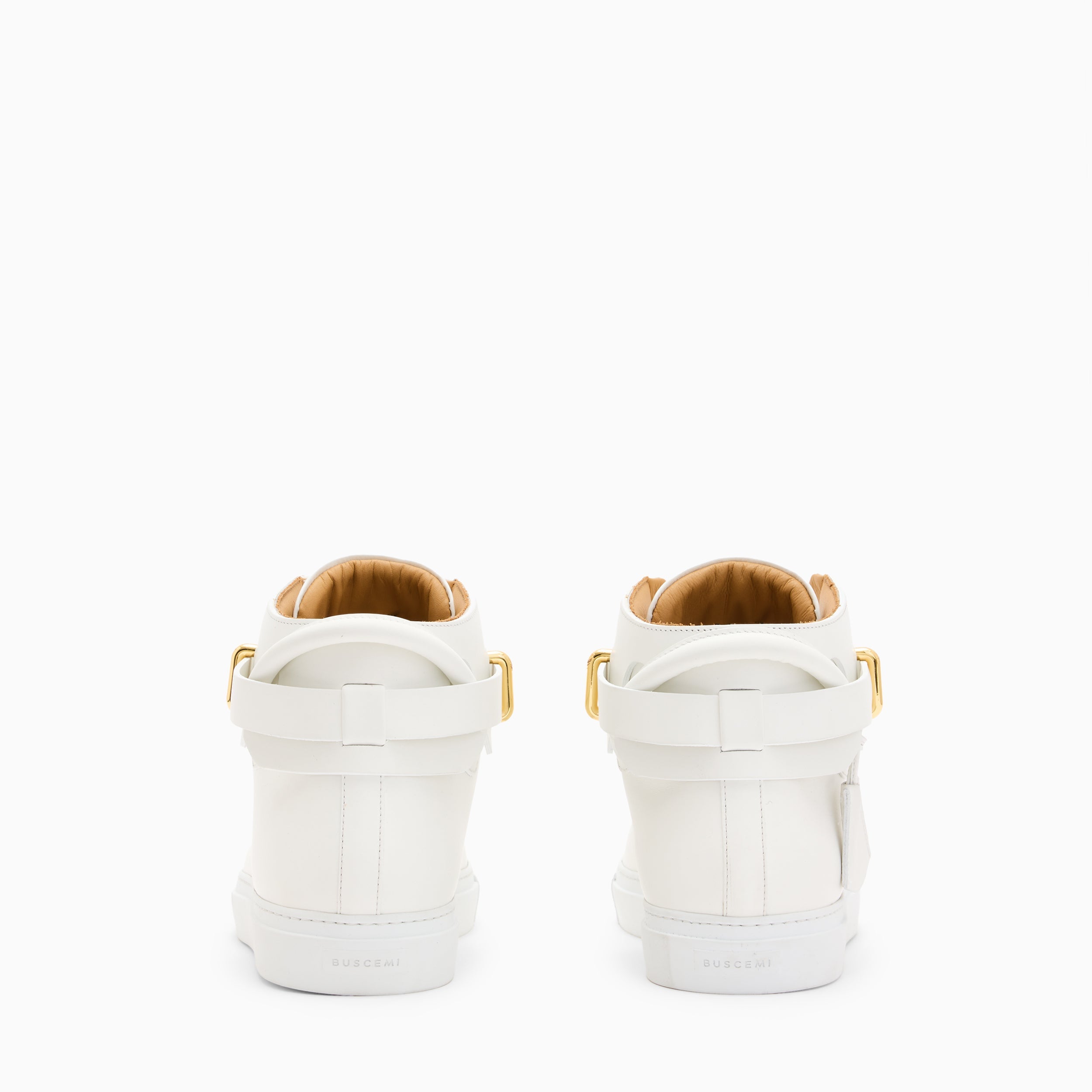 BUSCEMI 100MM HIGH TOP LEATHER SNEAKER