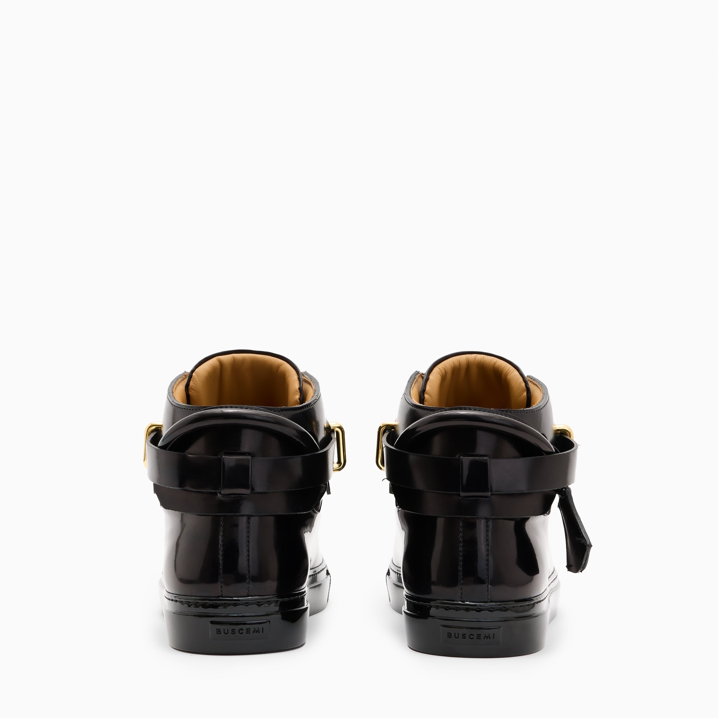 BUSCEMI 100MM HIGH TOP LEATHER SNEAKER